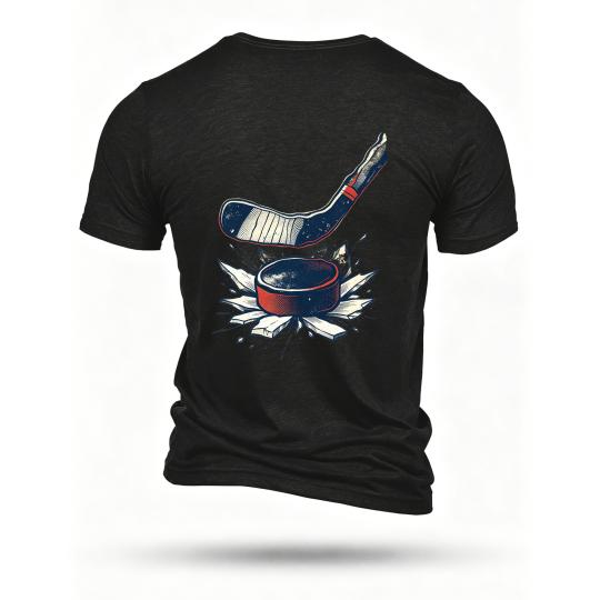 Black T-shirt, back print