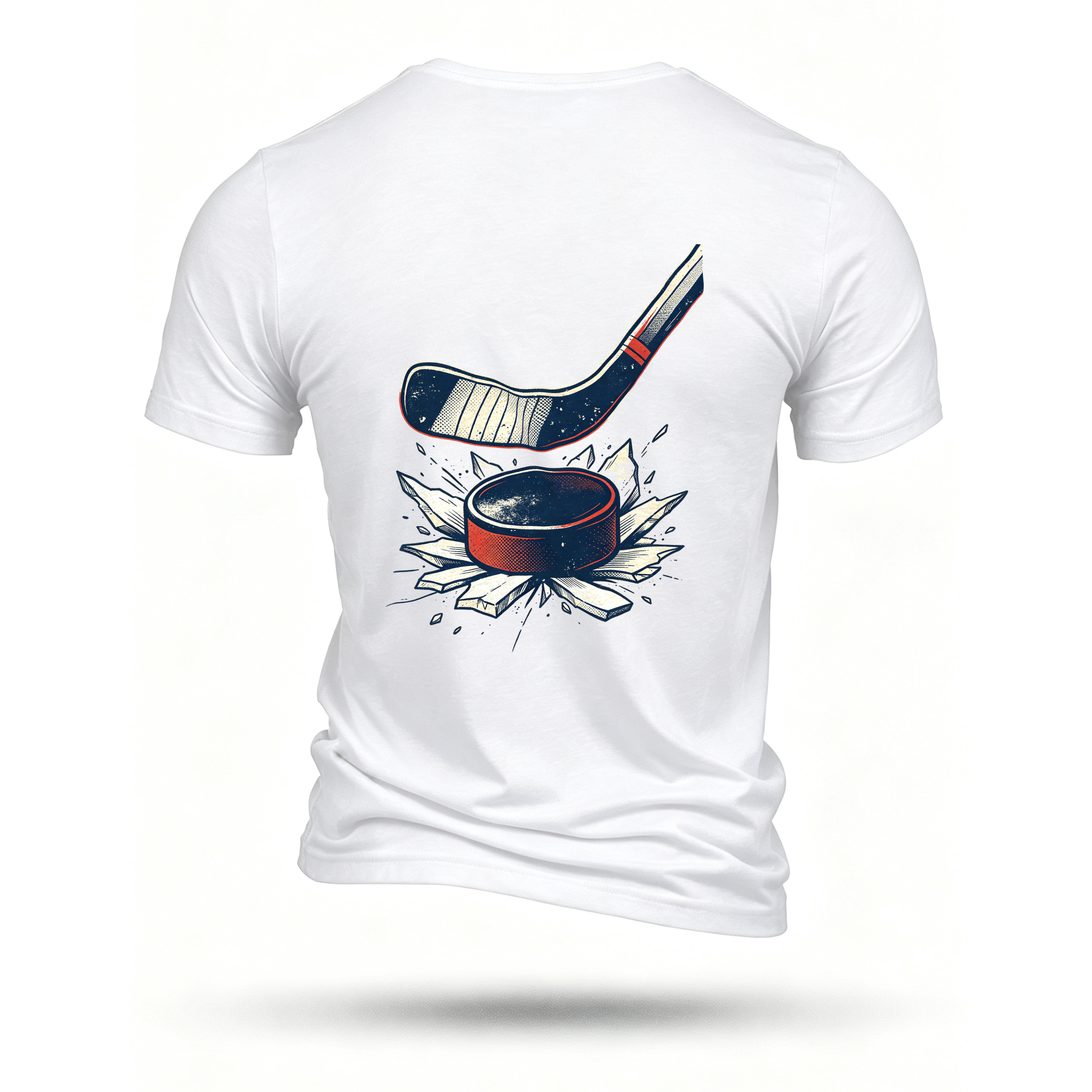 White T-shirt, back print