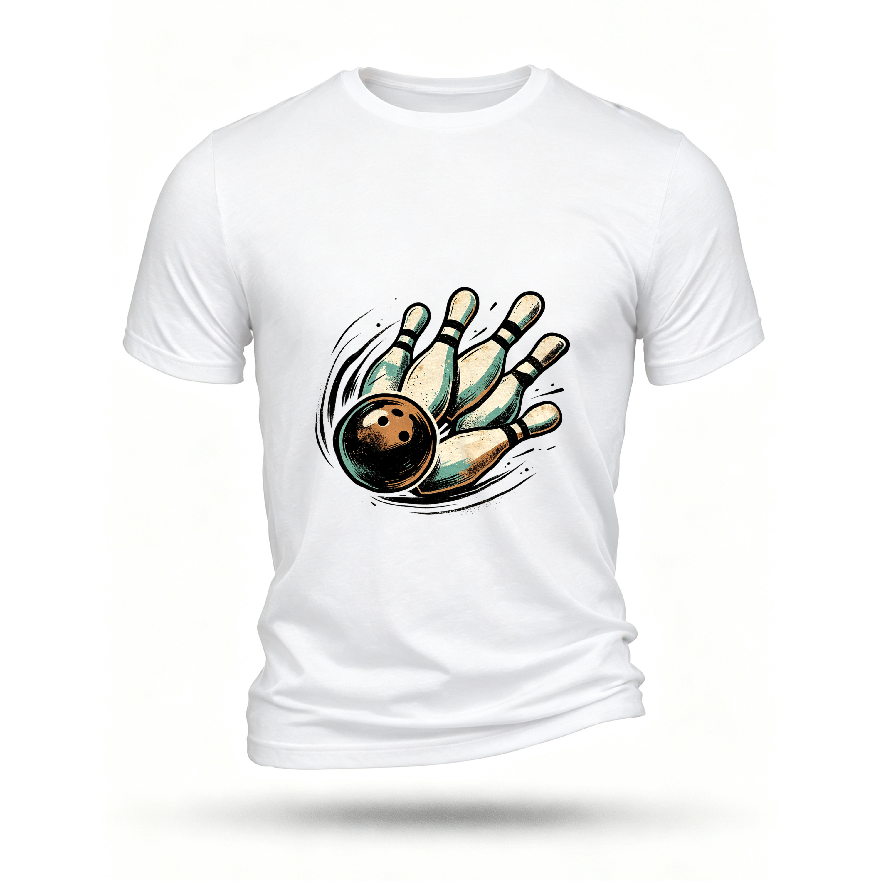 White T-shirt, front print