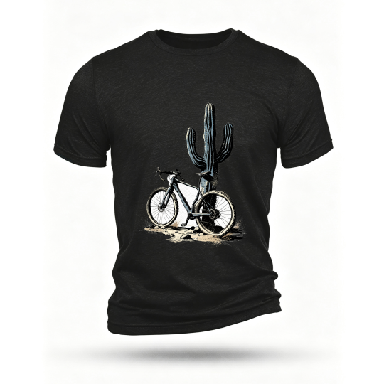 Black T-shirt, front print