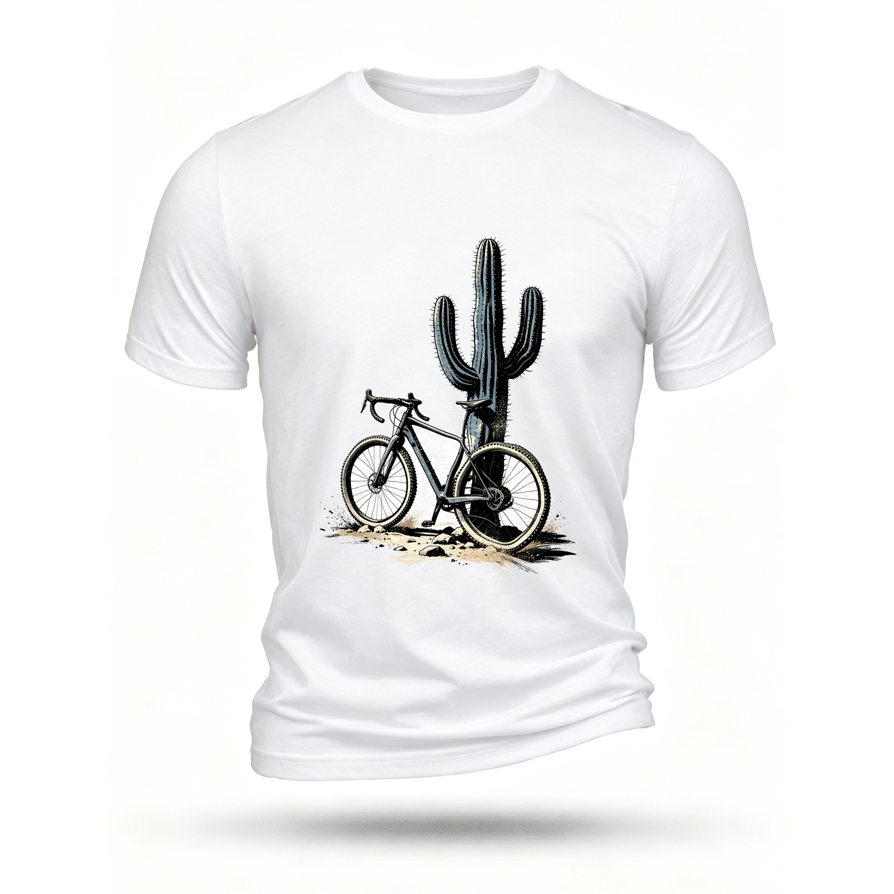 White T-shirt, front print