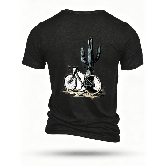 Black T-shirt, back print