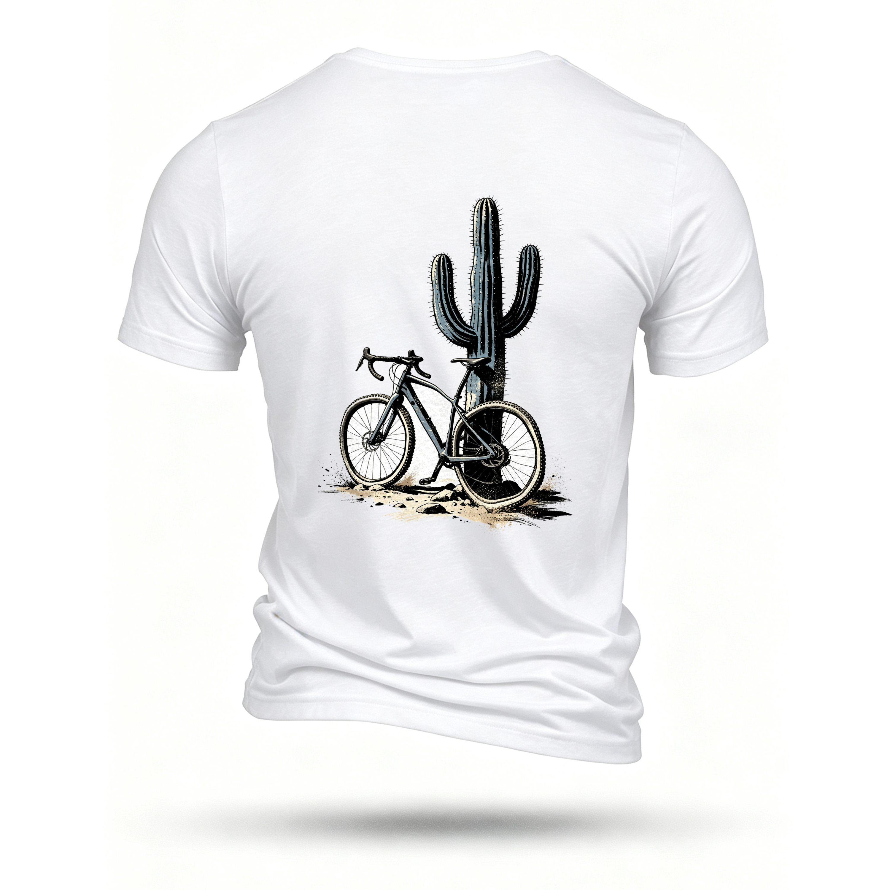 White T-shirt, back print