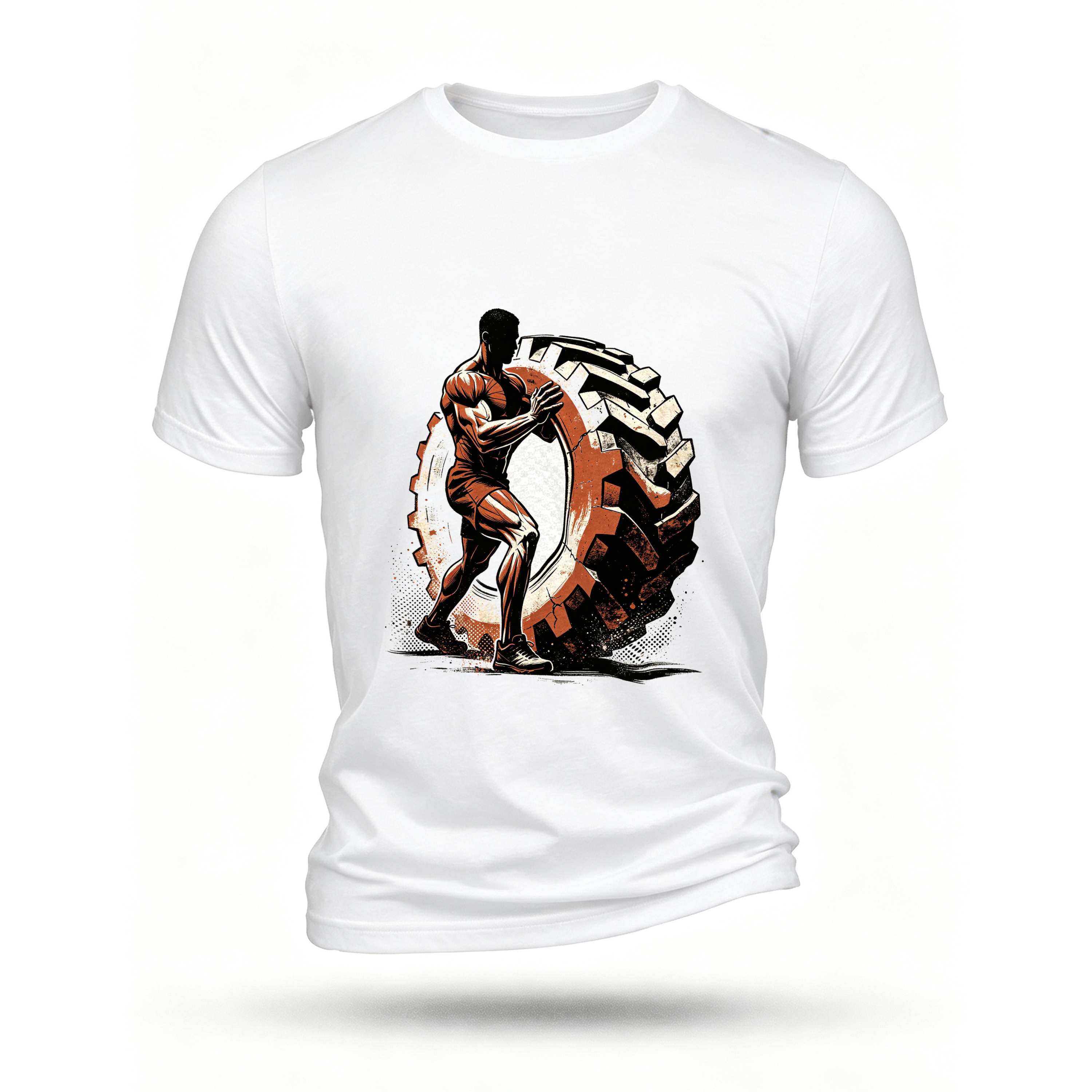 White T-shirt, front print