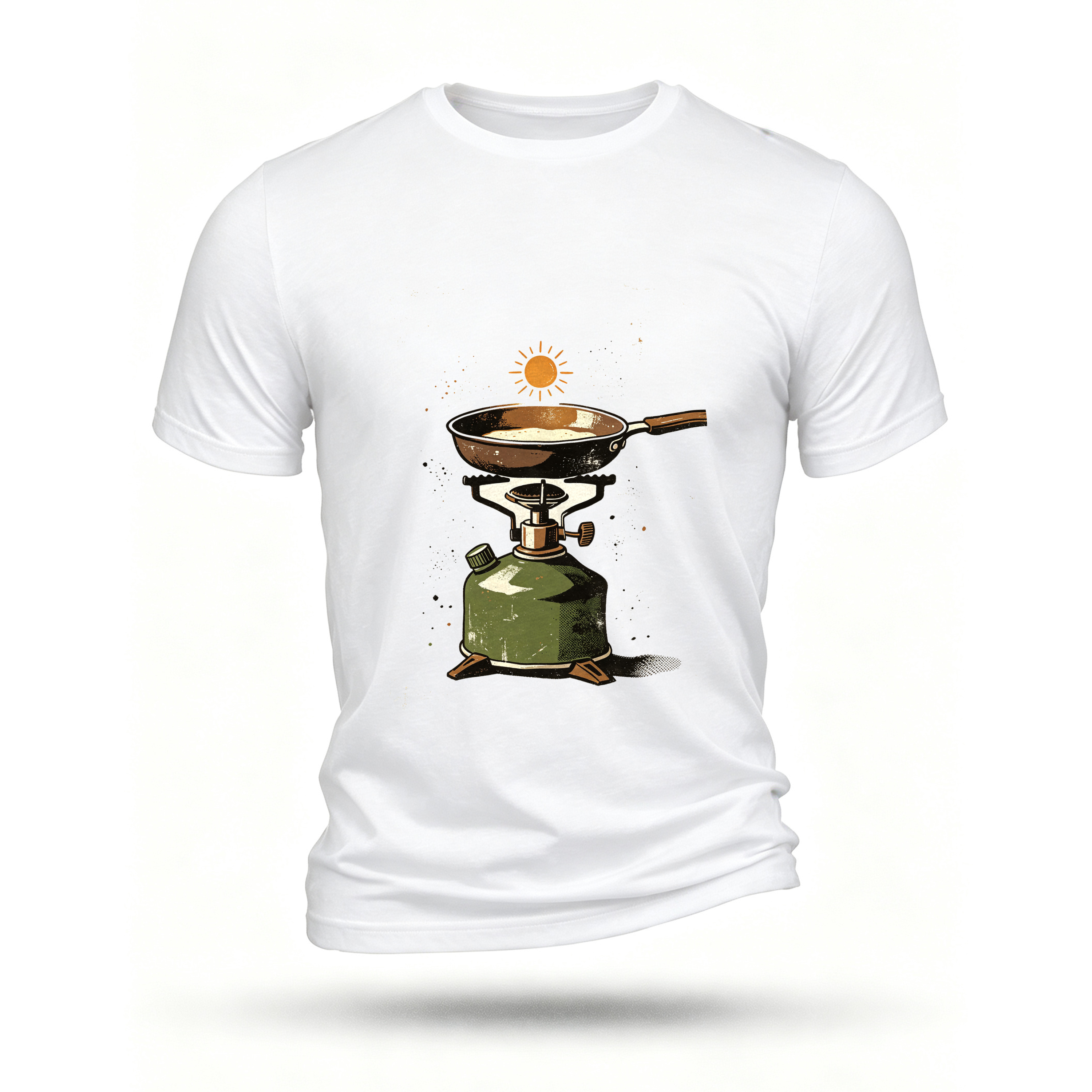 White T-shirt, front print