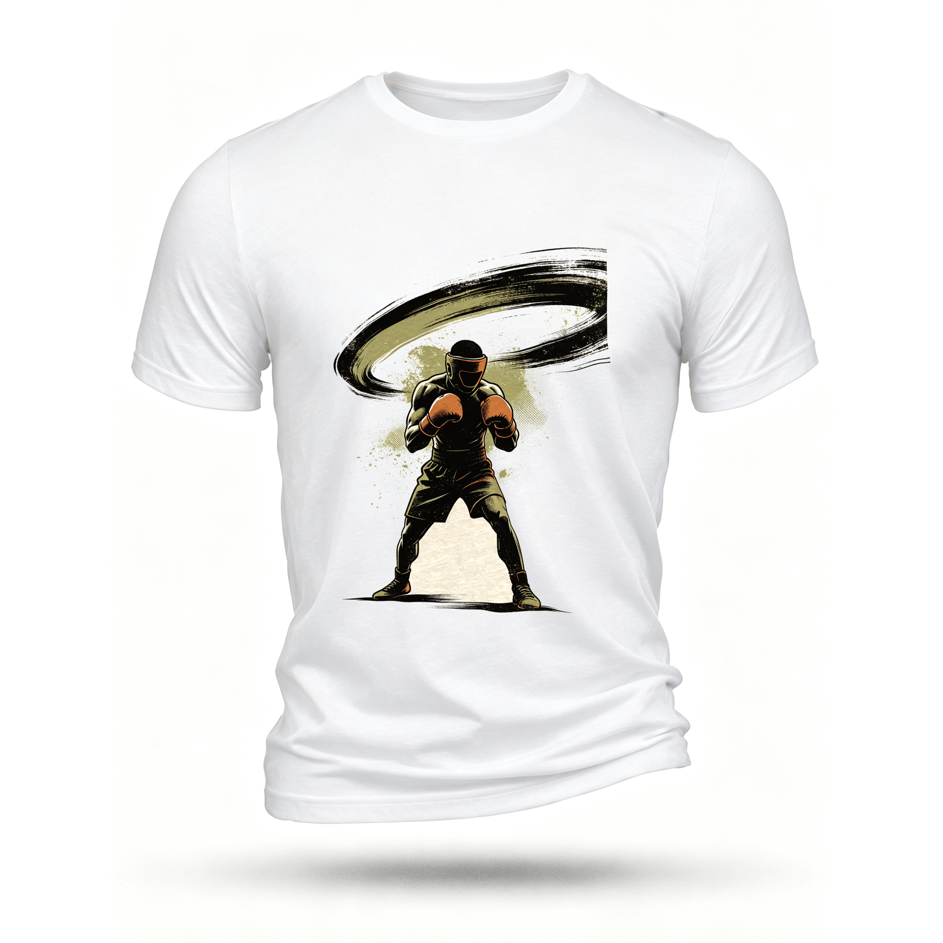 White T-shirt, front print