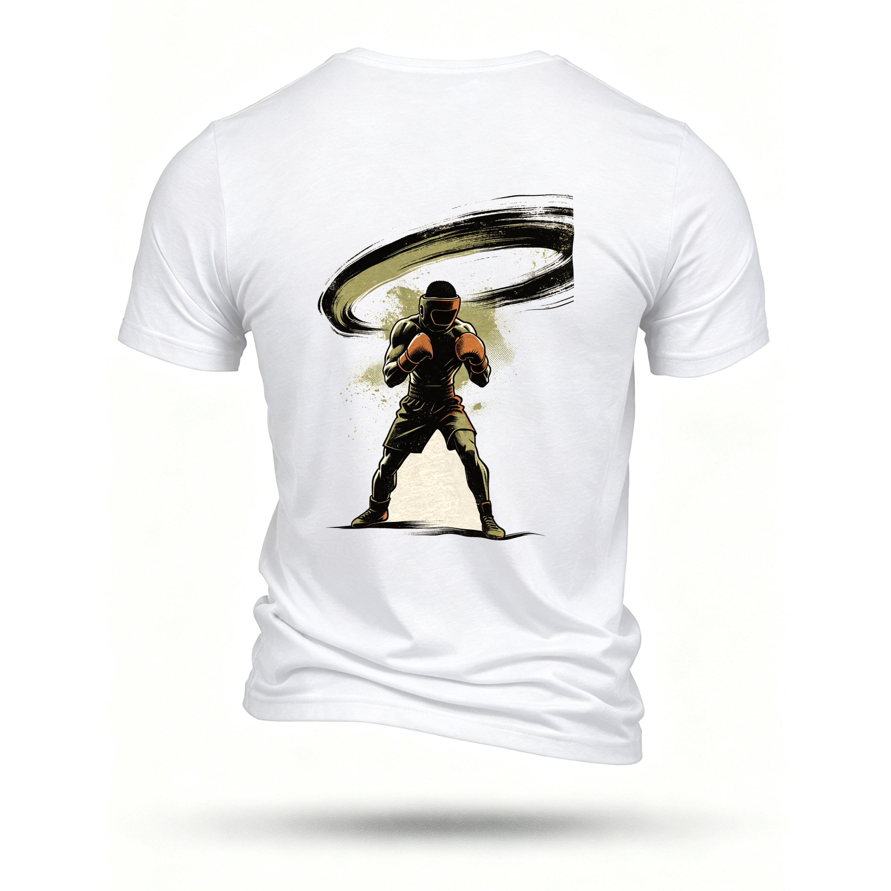 White T-shirt, back print