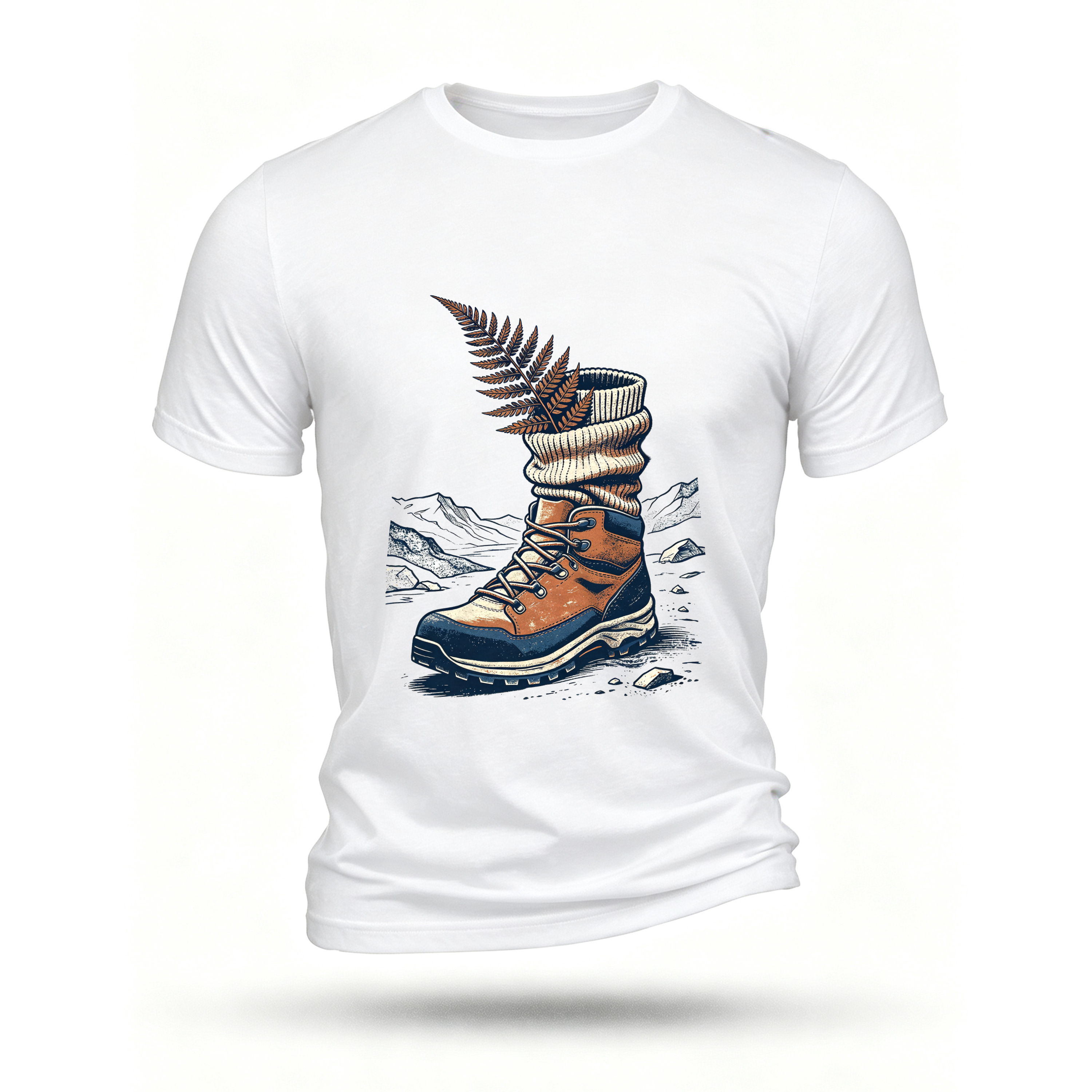 White T-shirt, front print