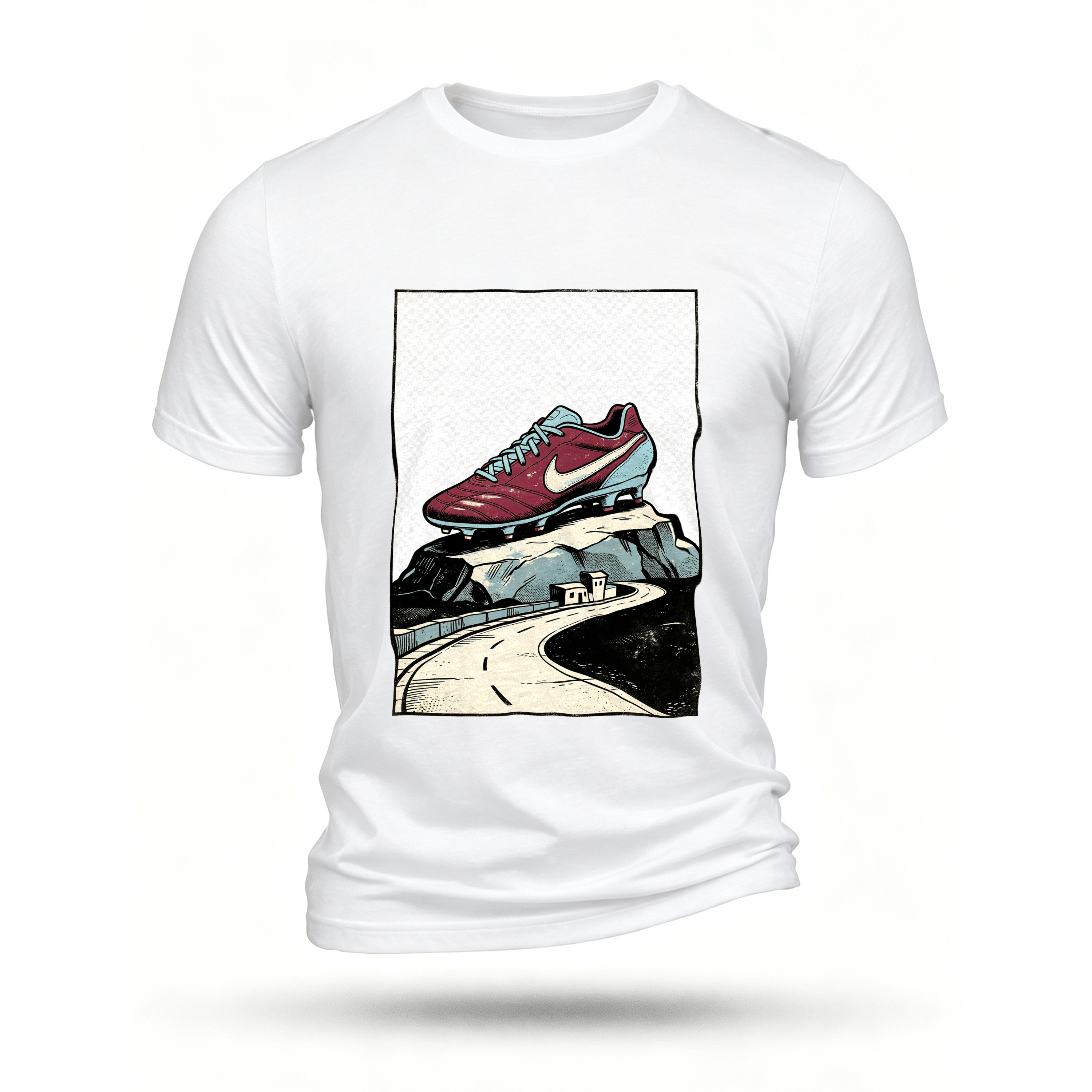 White T-shirt, front print