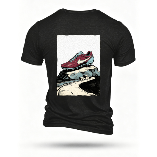 Black T-shirt, back print