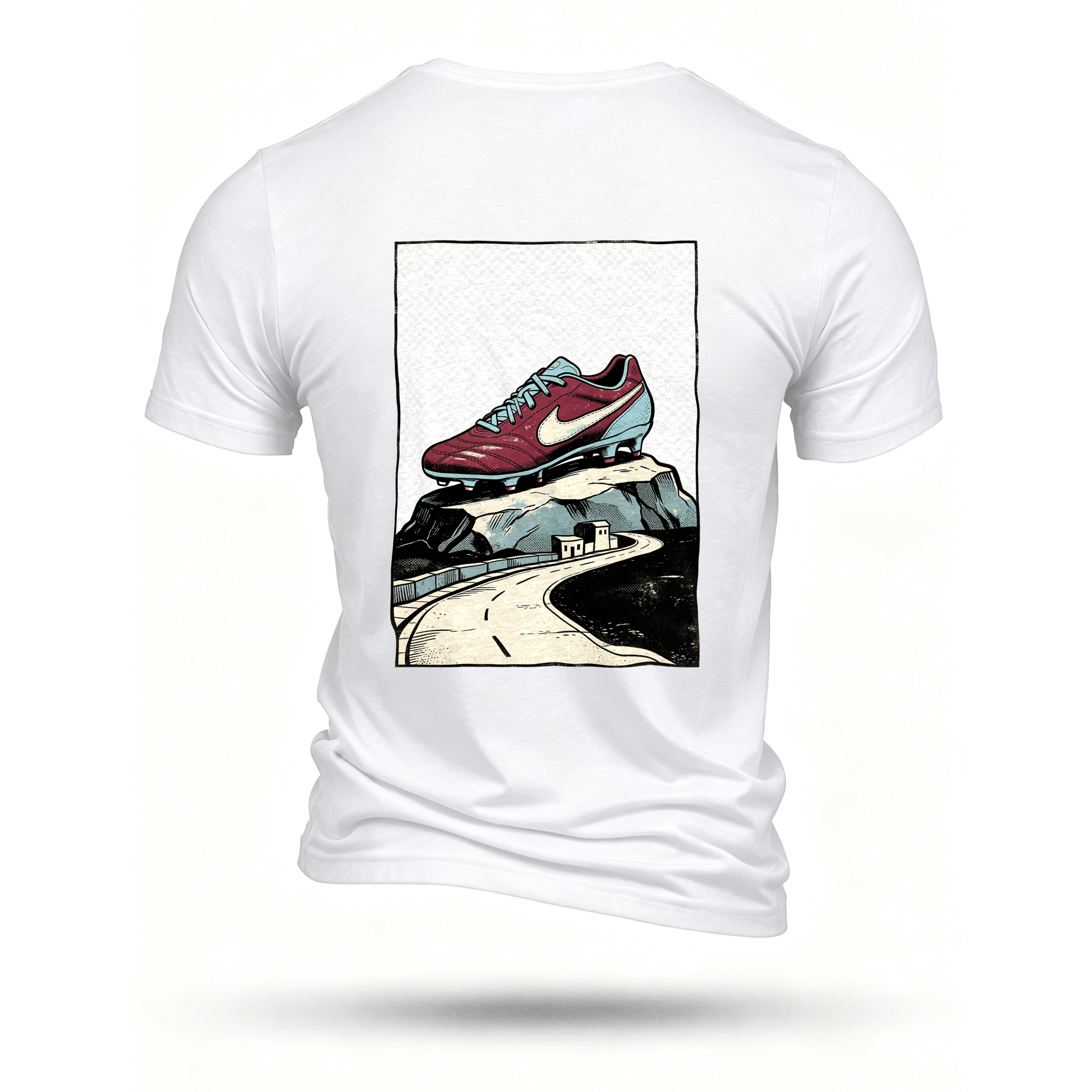 White T-shirt, back print