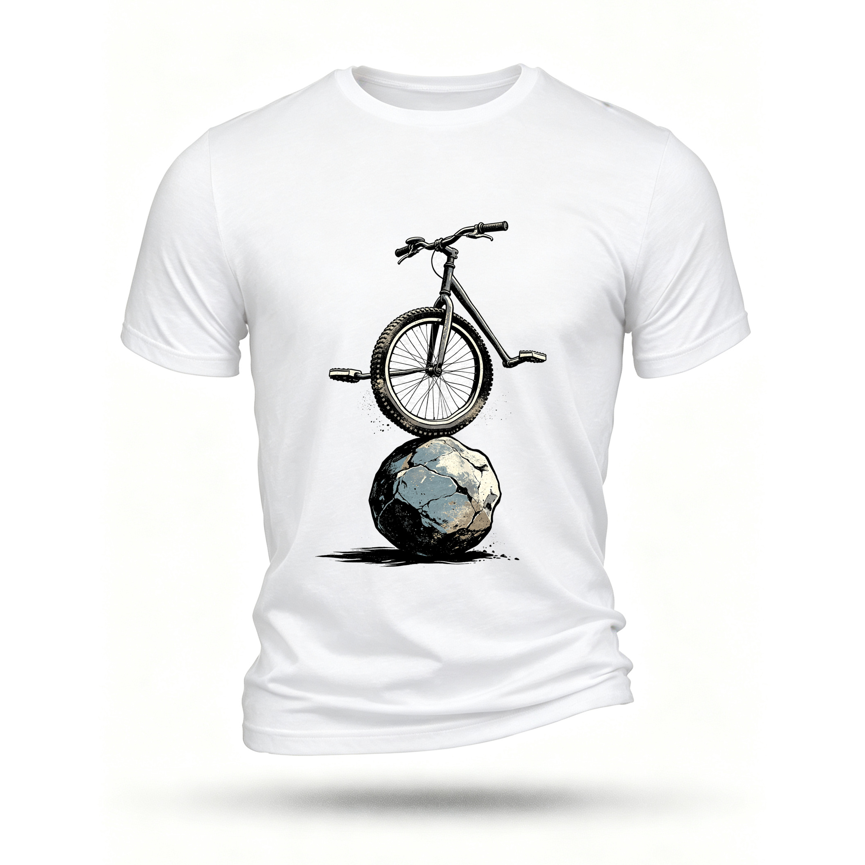 White T-shirt, front print