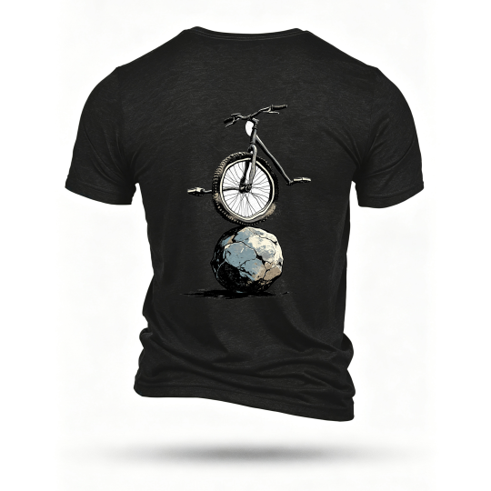 Black T-shirt, back print