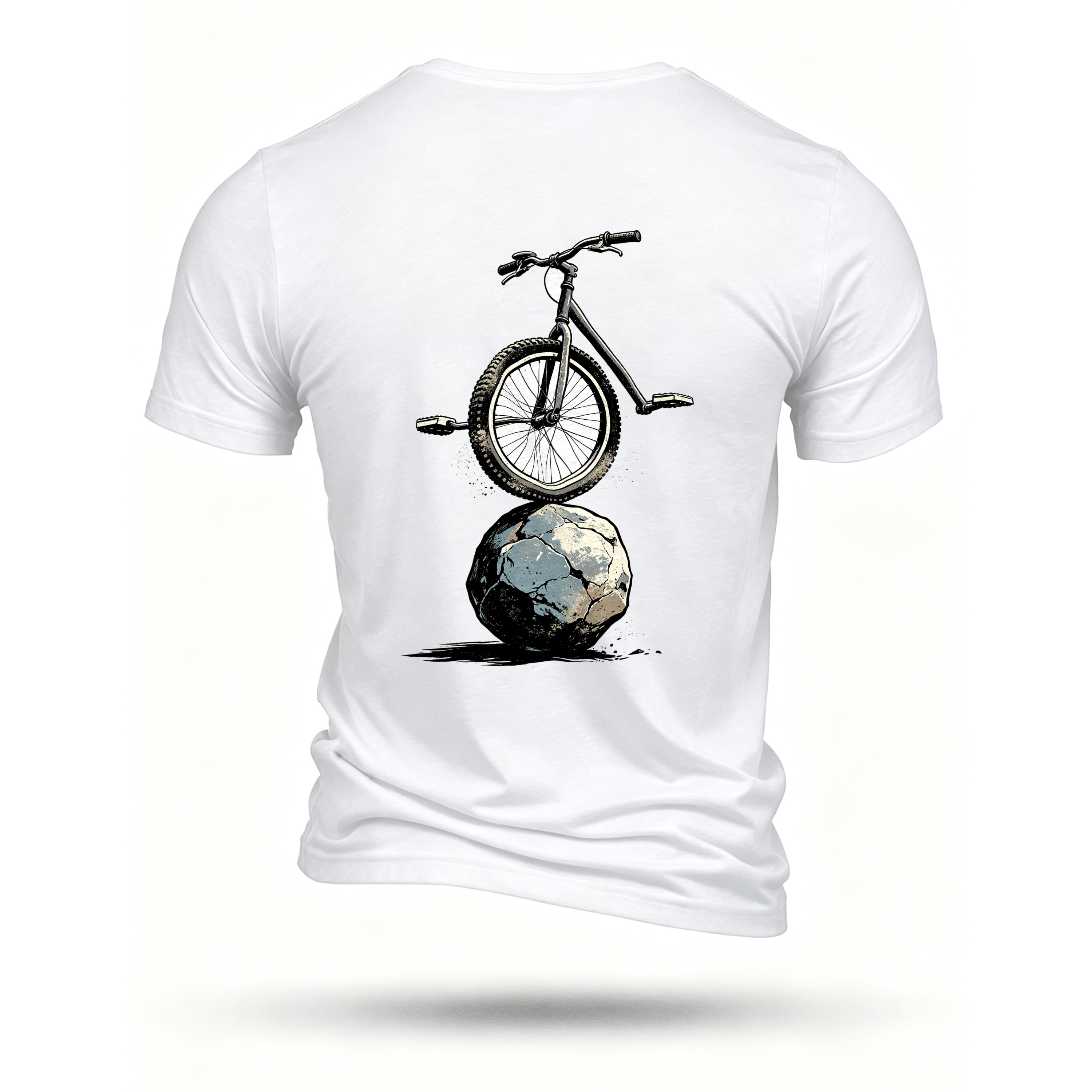 White T-shirt, back print