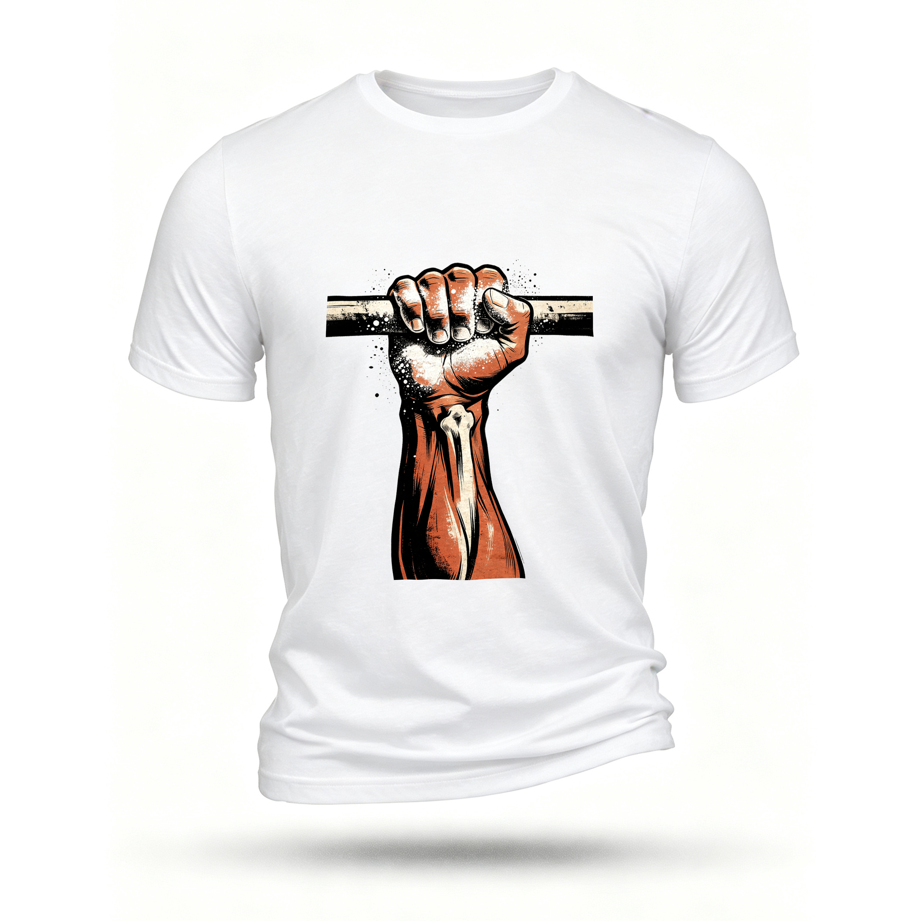 White T-shirt, front print