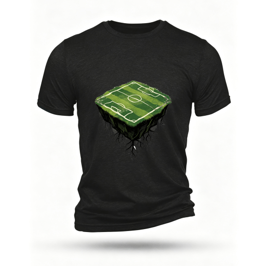 Black T-shirt, front print