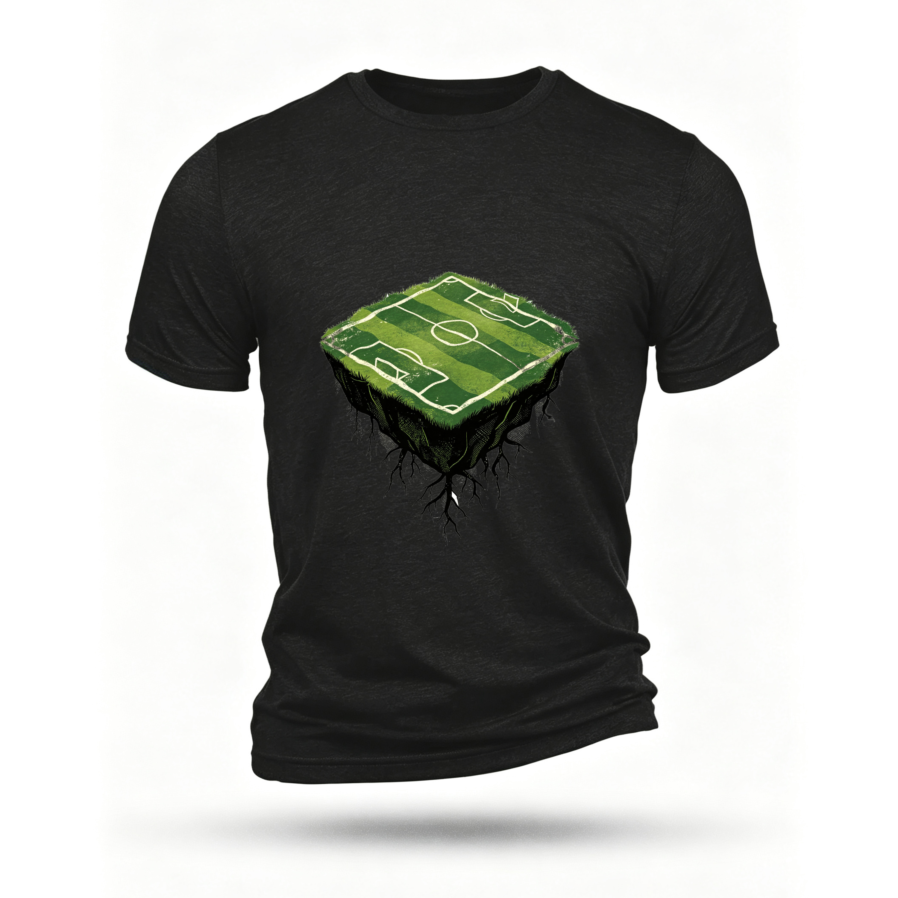 Black T-shirt, front print