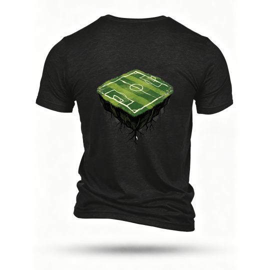 Black T-shirt, back print