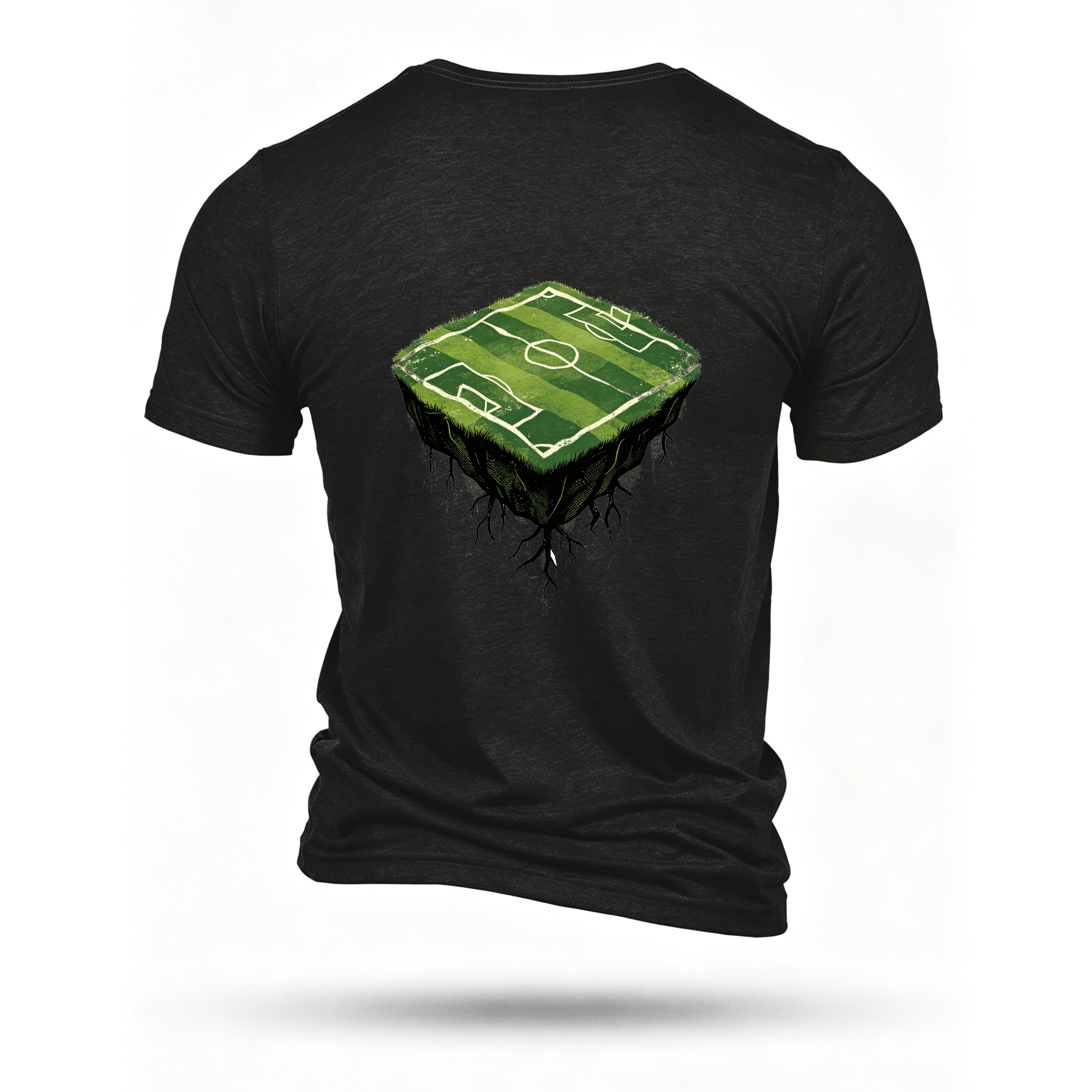 Black T-shirt, back print