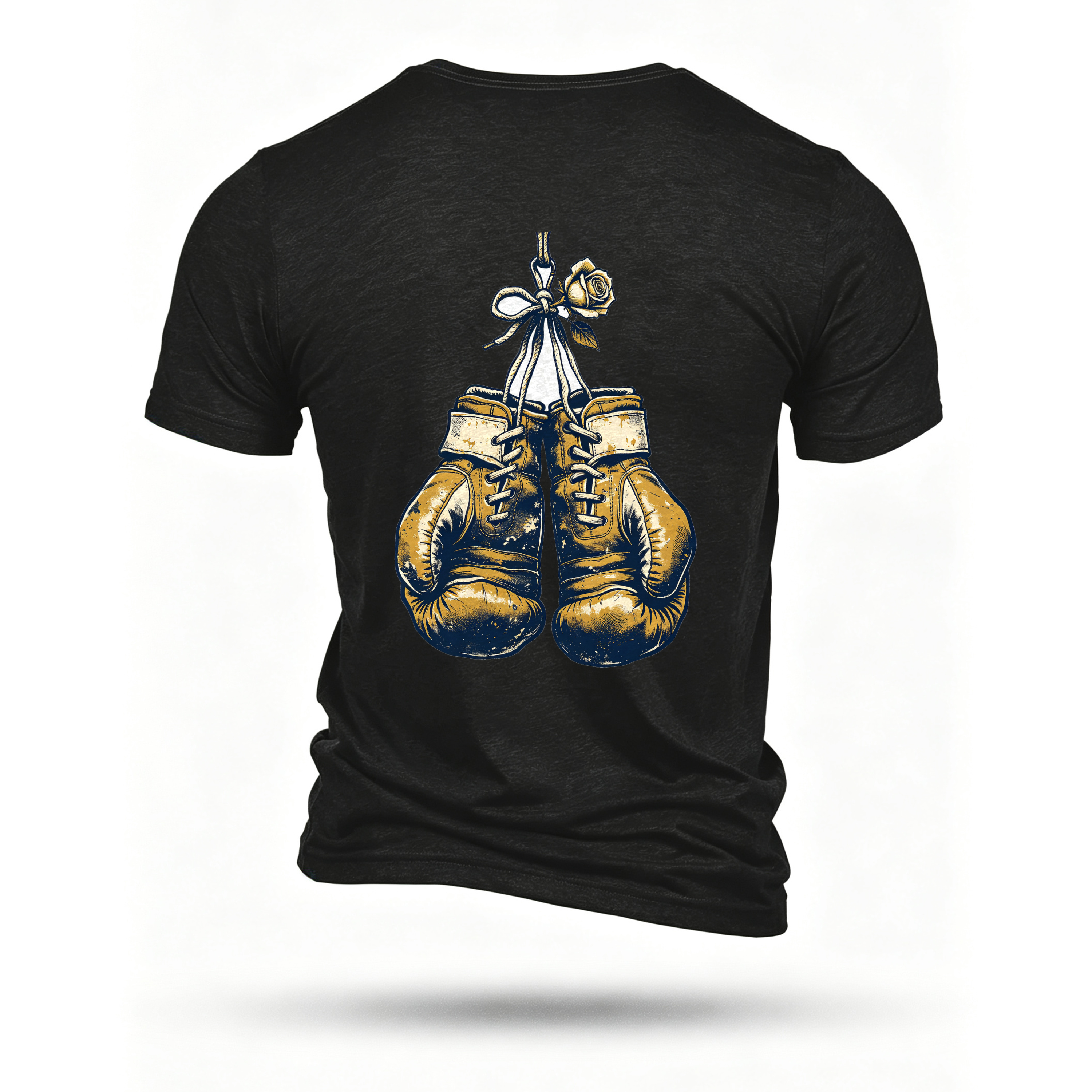 Black T-shirt, back print
