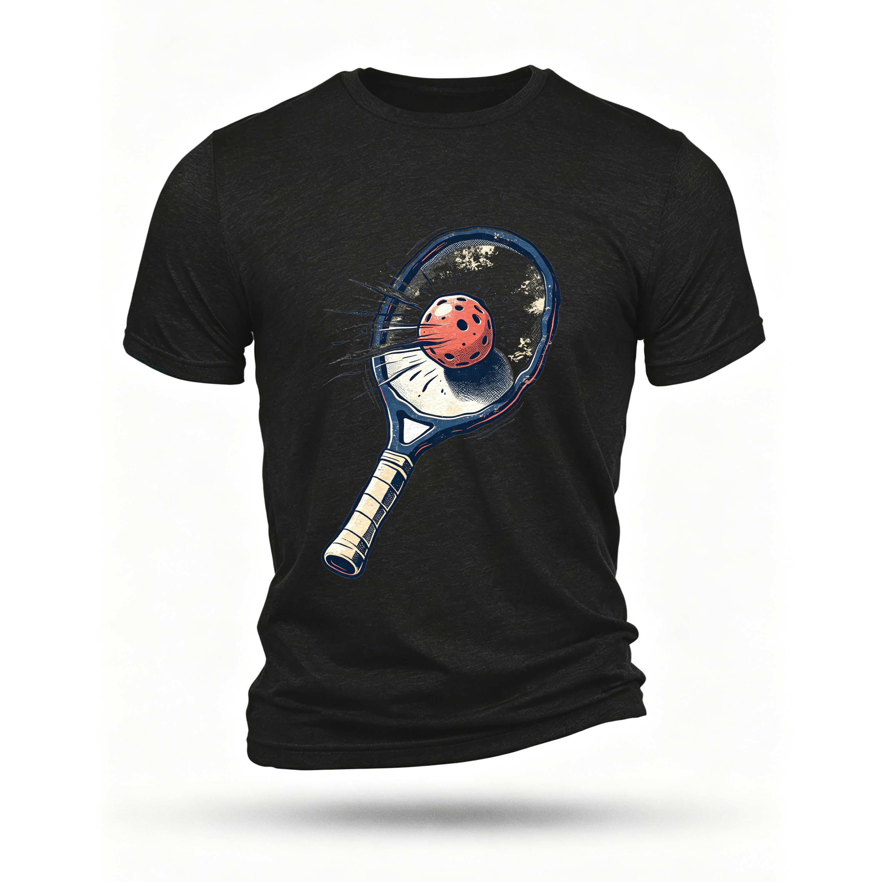 Black T-shirt, front print