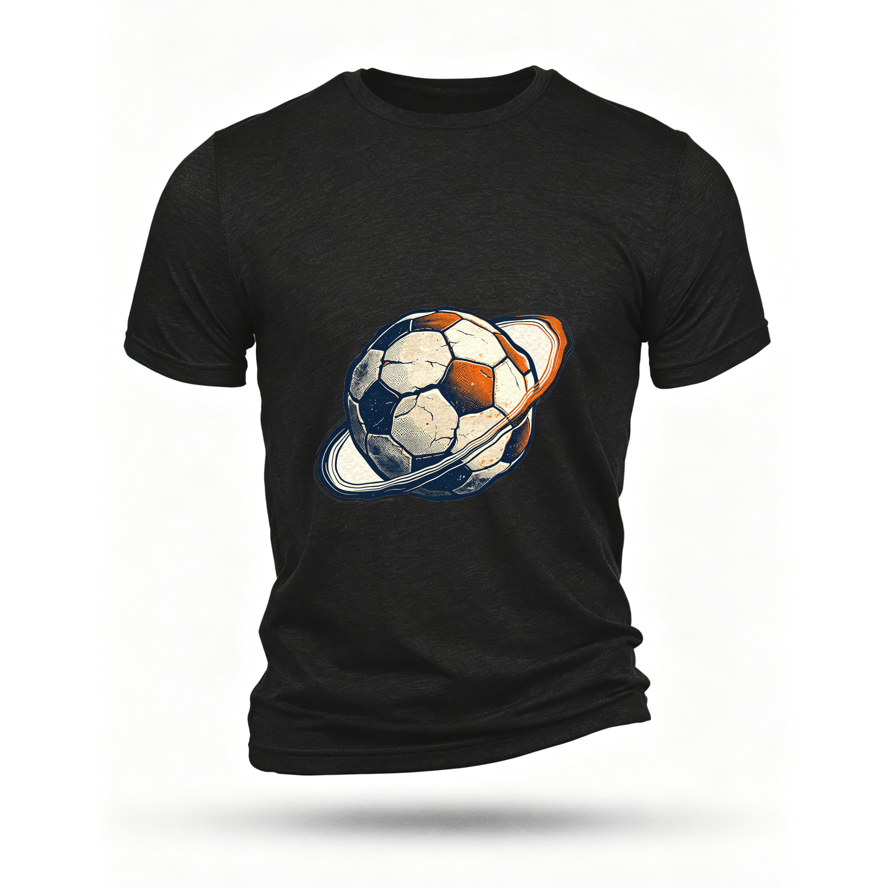 Black T-shirt, front print
