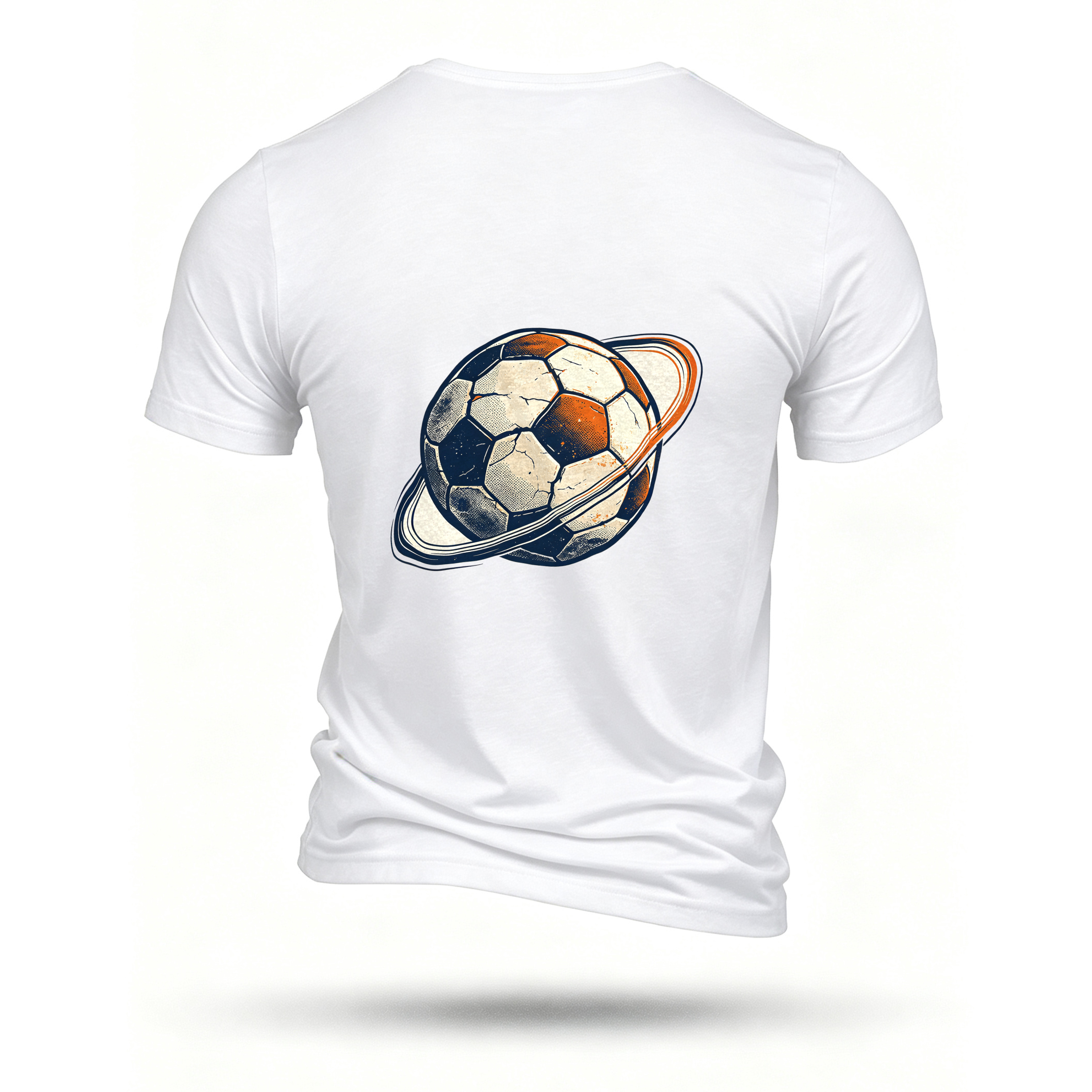 White T-shirt, back print