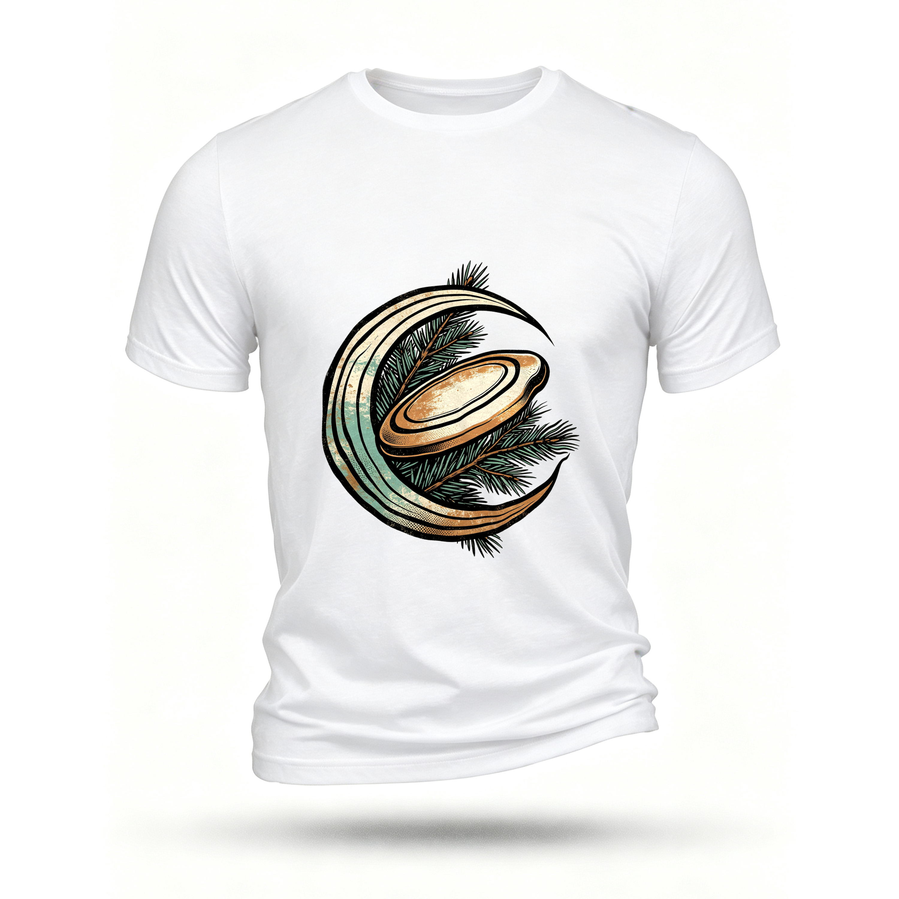 White T-shirt, front print