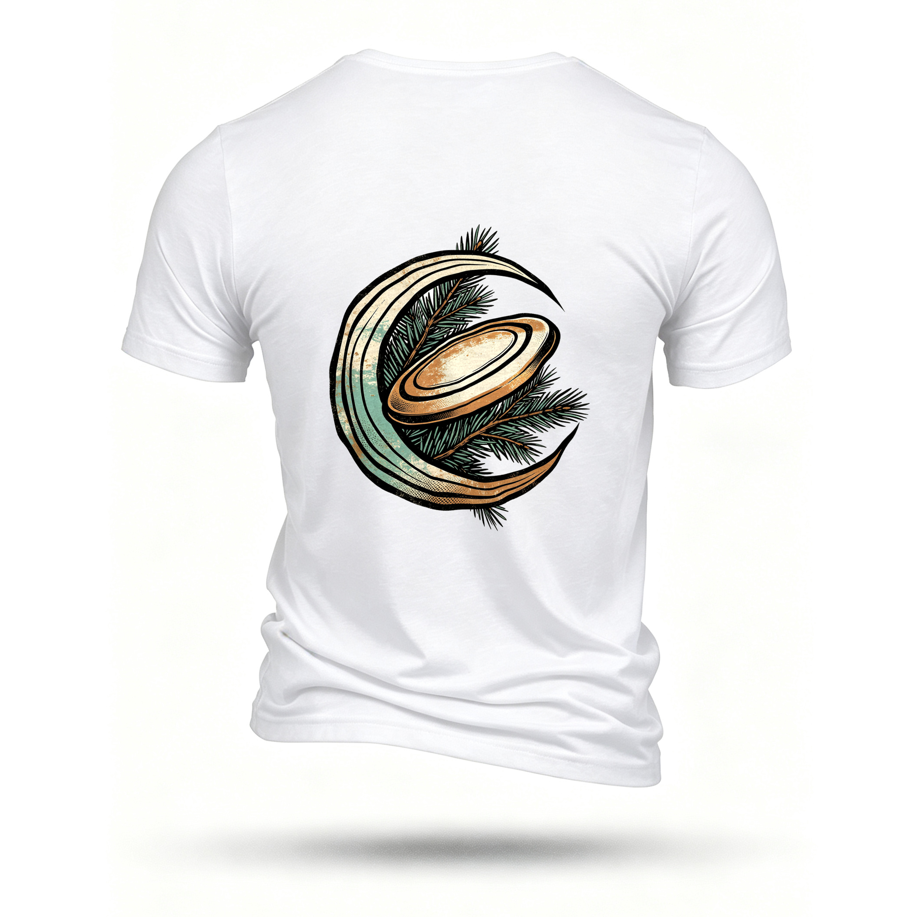 White T-shirt, back print