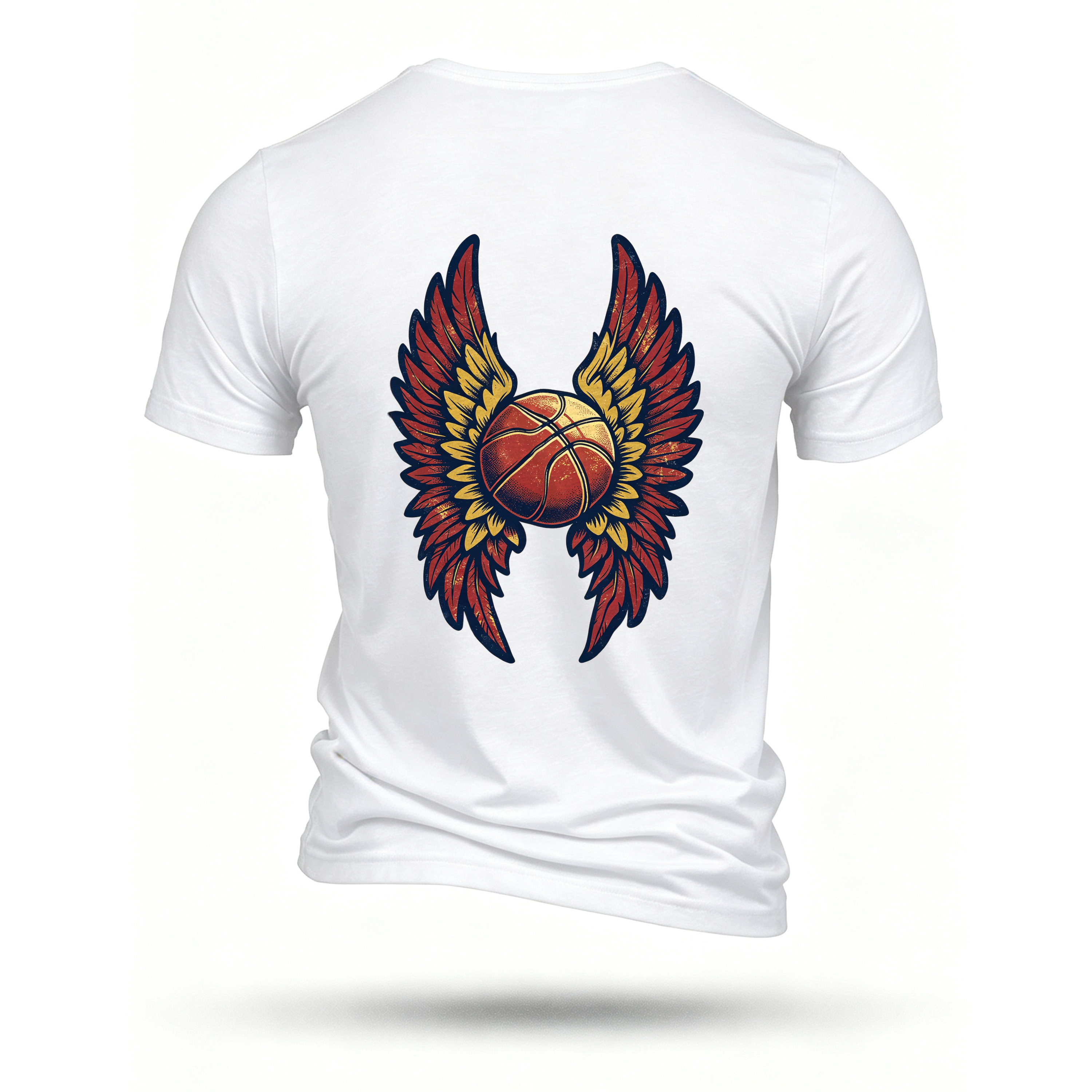 White T-shirt, back print