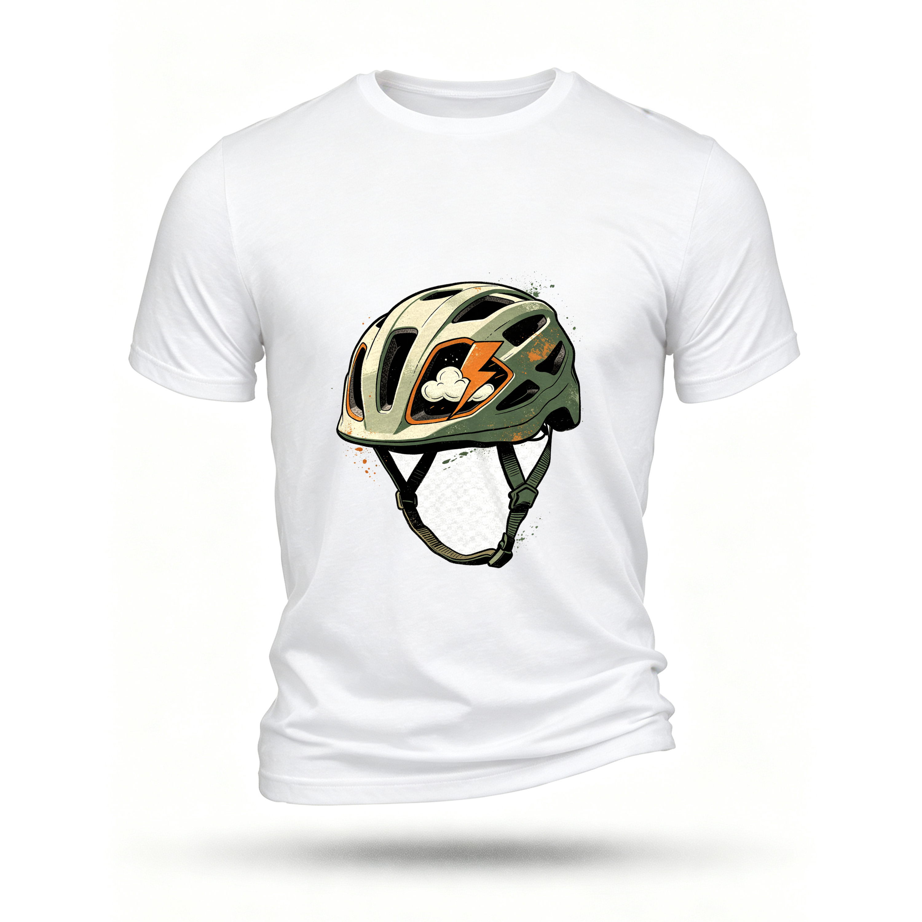 White T-shirt, front print