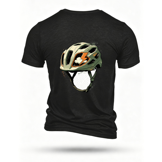 Black T-shirt, back print