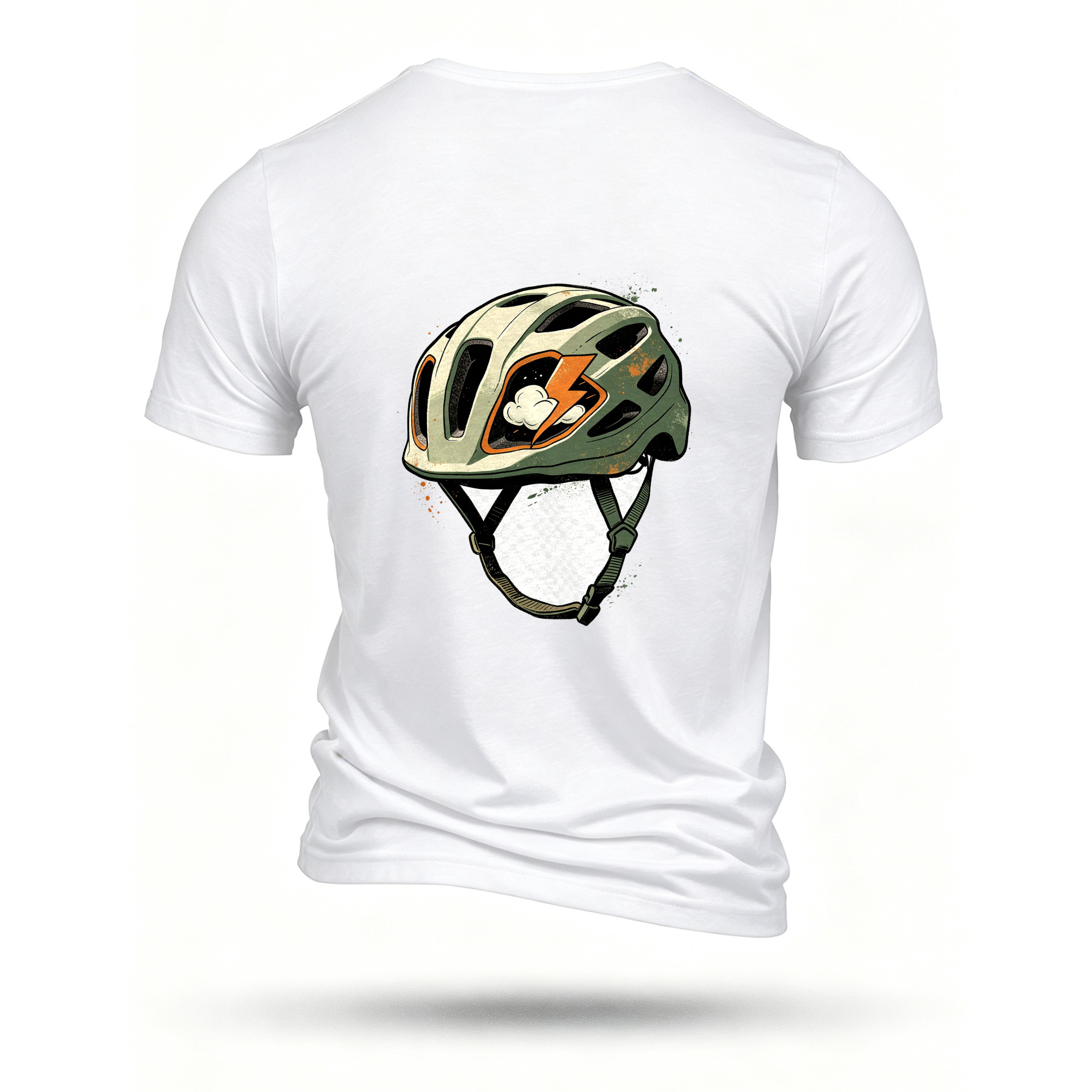 White T-shirt, back print