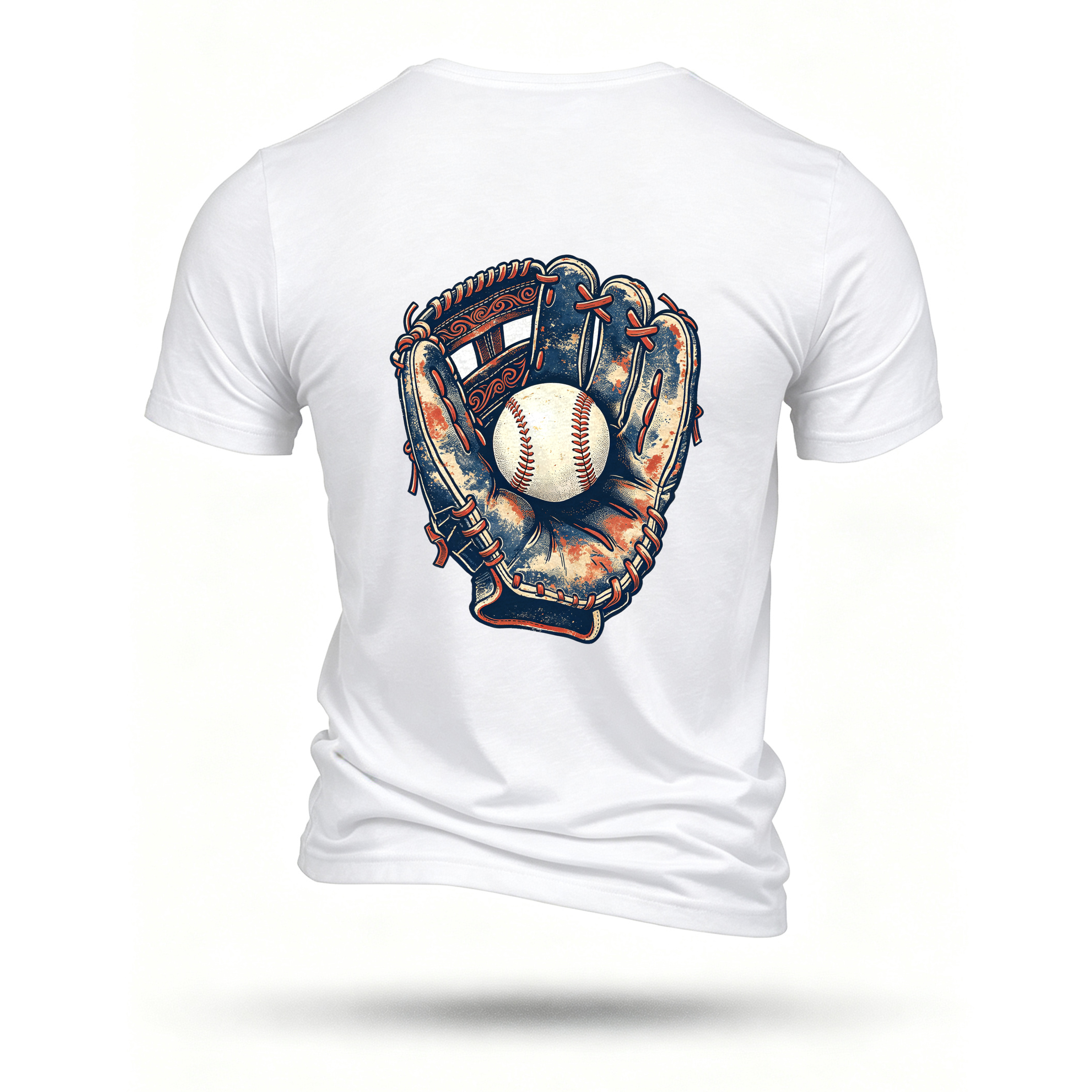 White T-shirt, back print
