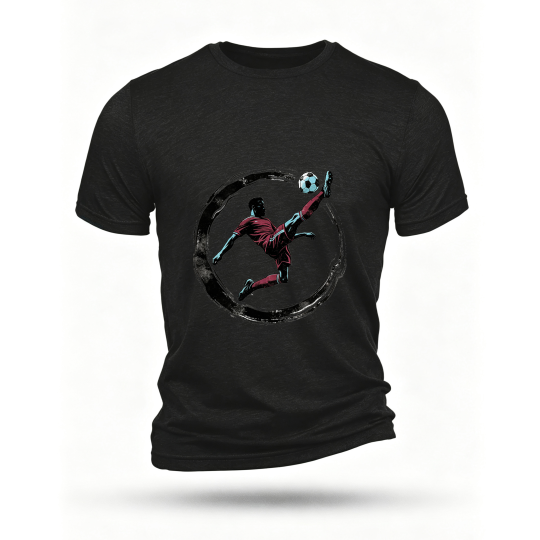 Black T-shirt, front print