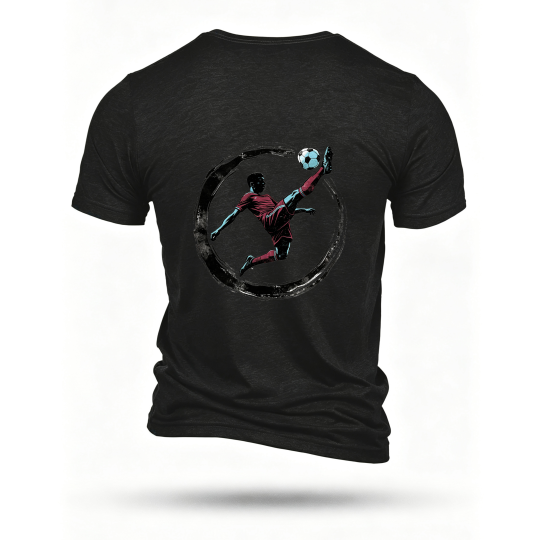 Black T-shirt, back print