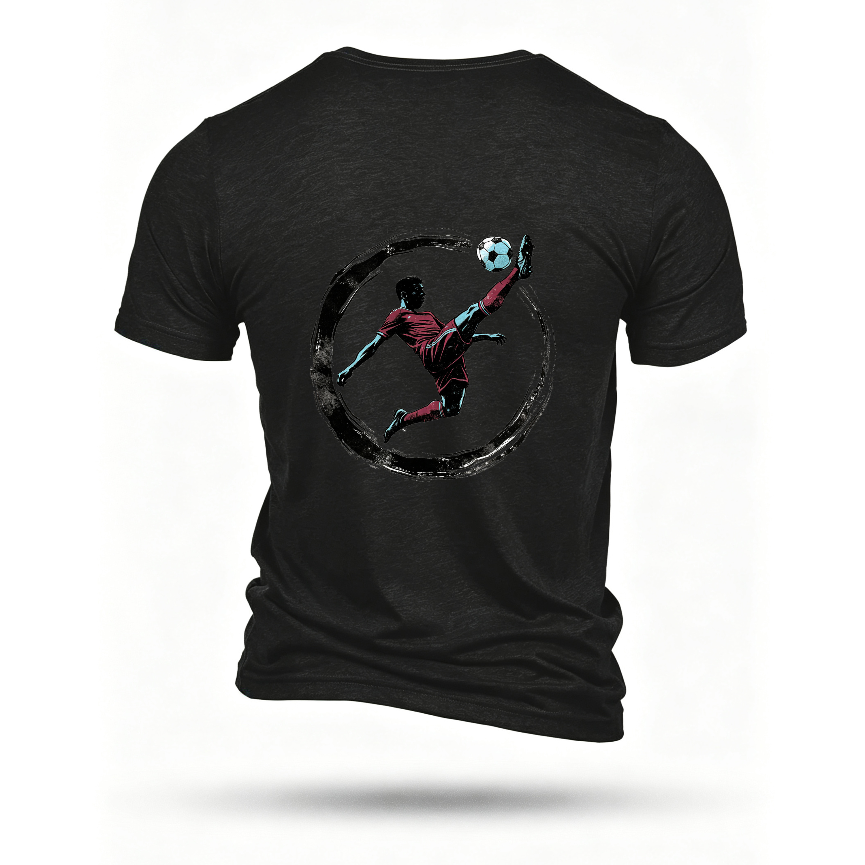 Black T-shirt, back print