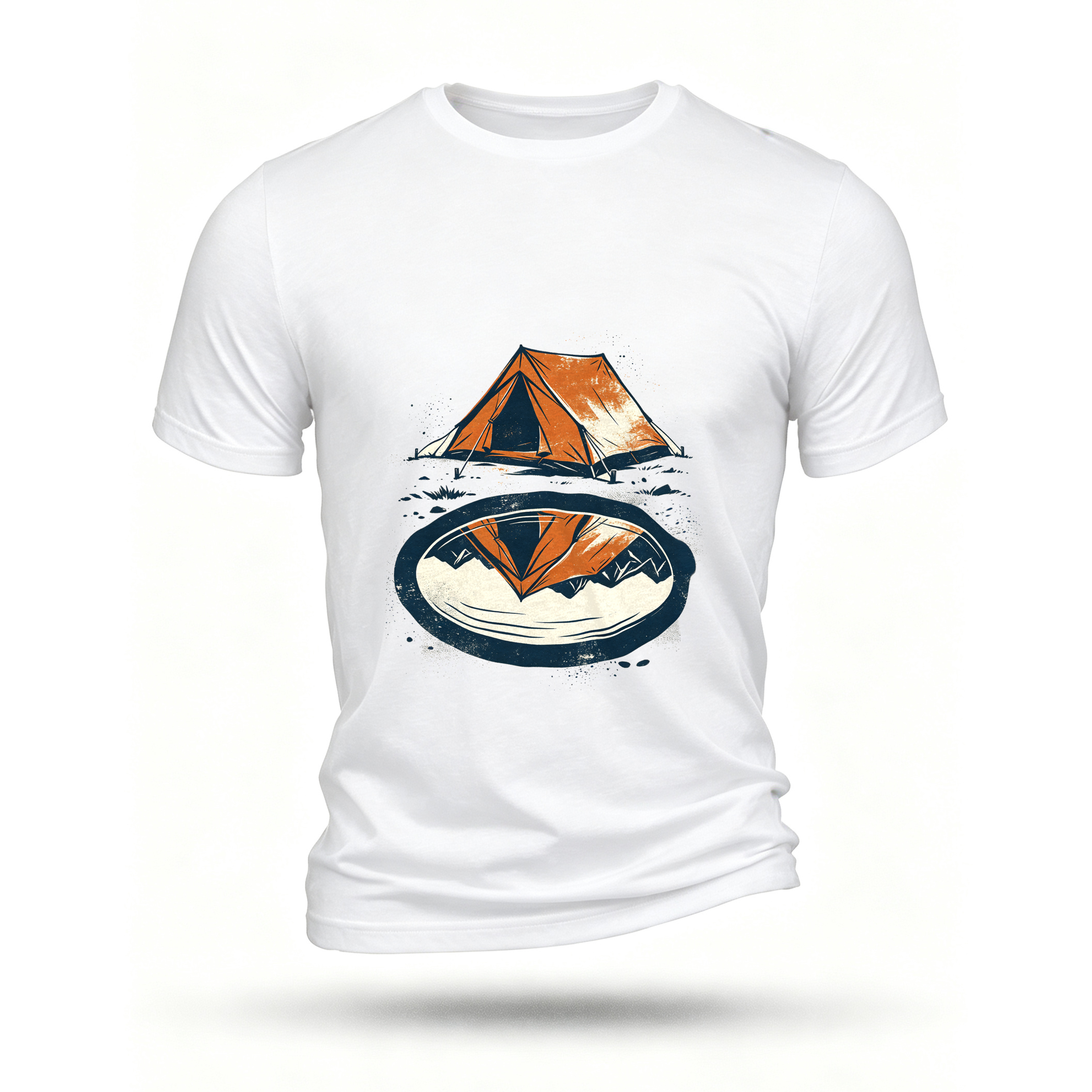 White T-shirt, front print