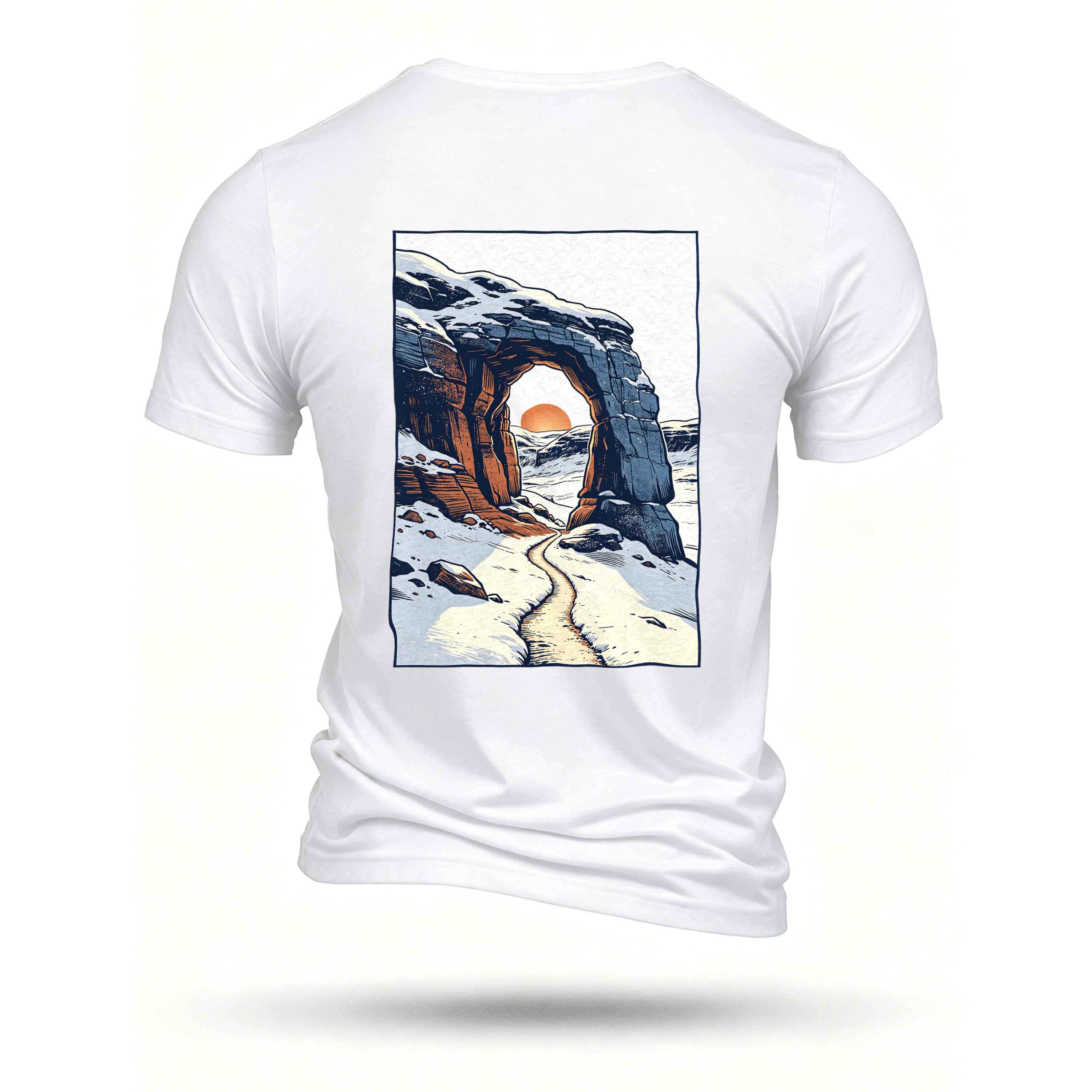 White T-shirt, back print