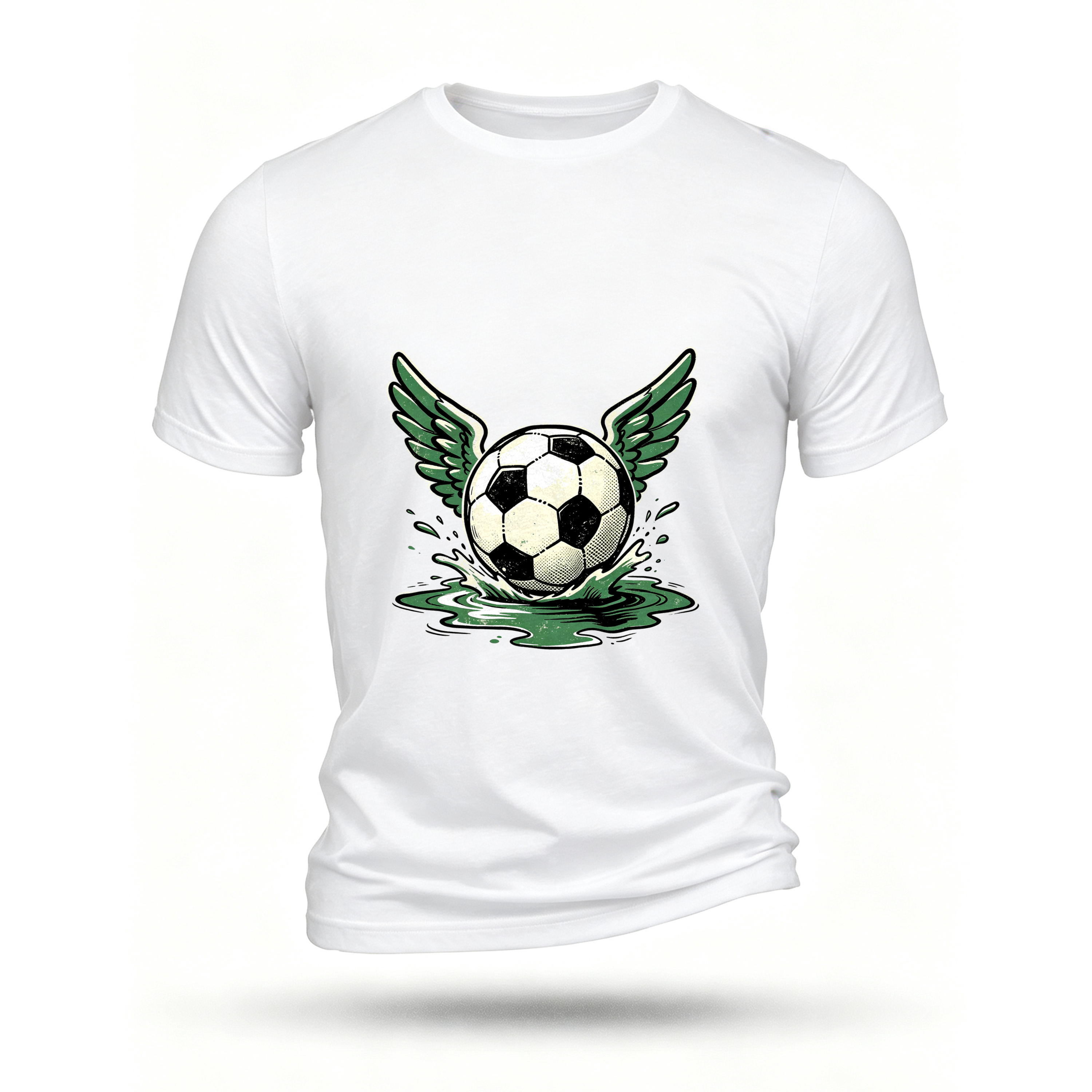White T-shirt, front print