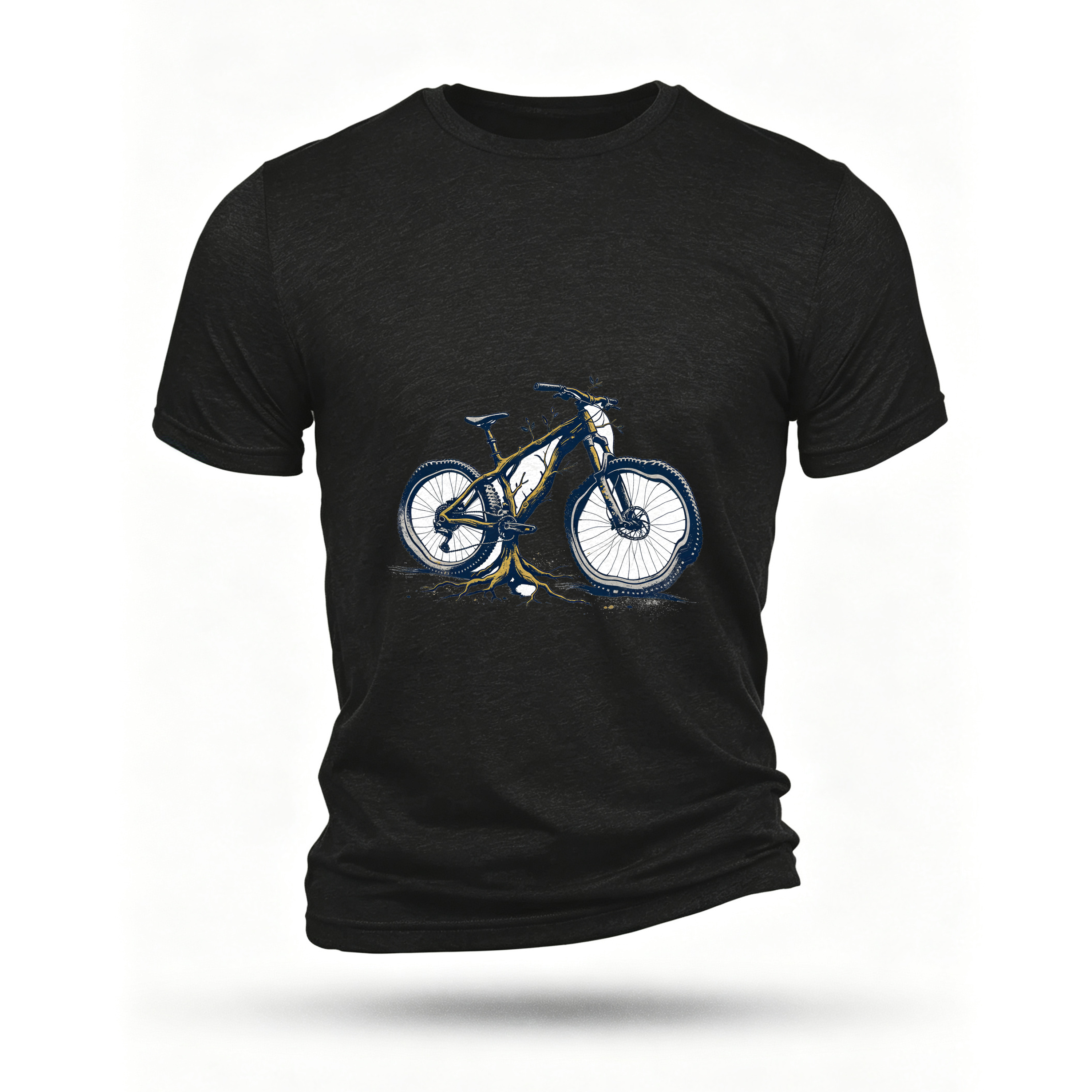 Black T-shirt, front print