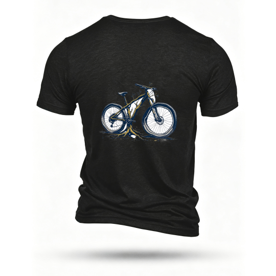 Black T-shirt, back print