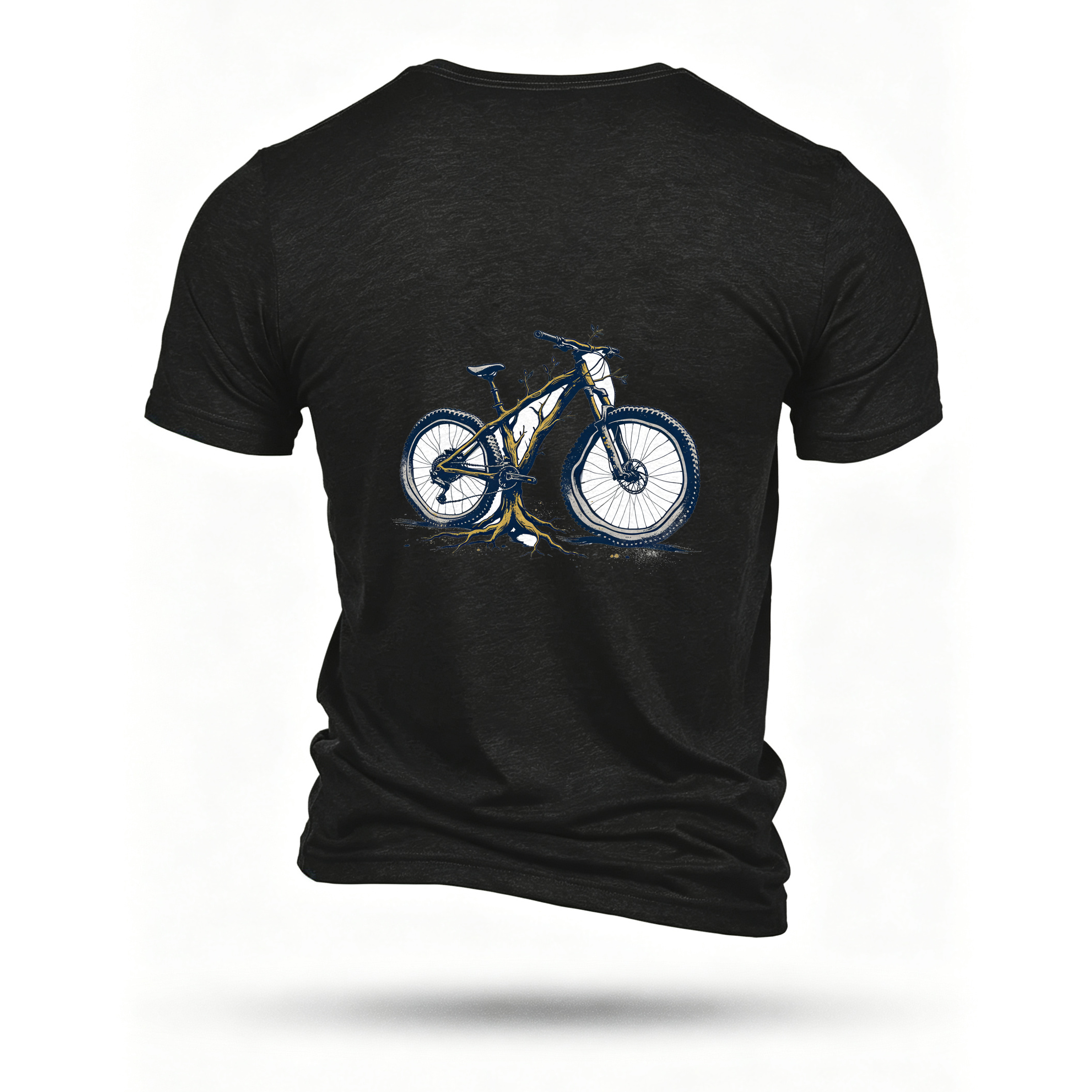 Black T-shirt, back print