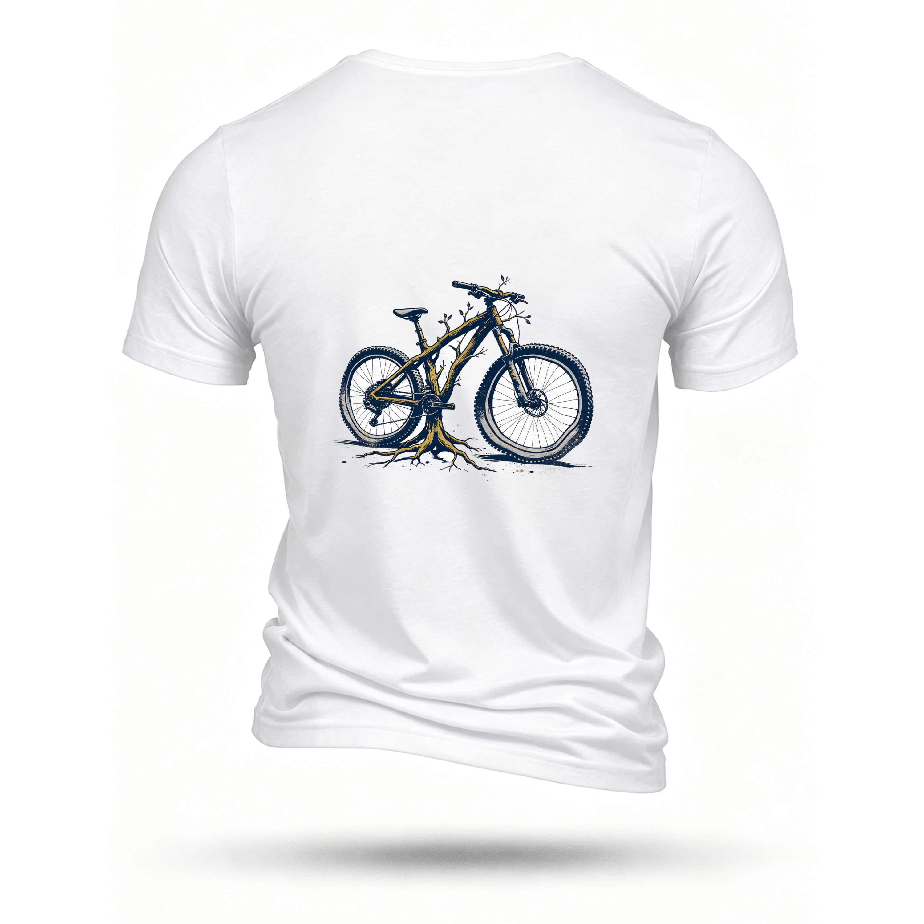 White T-shirt, back print