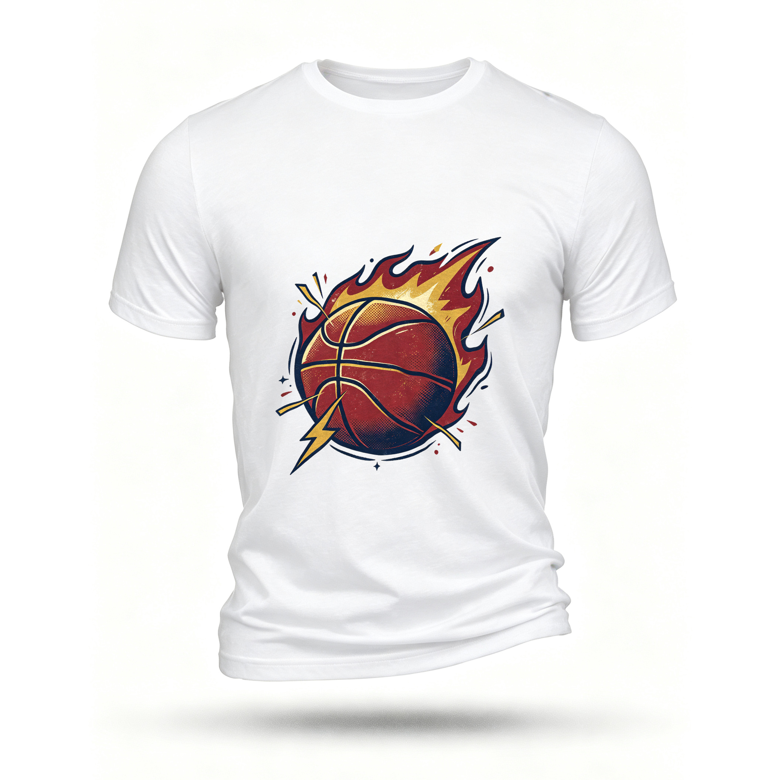 White T-shirt, front print