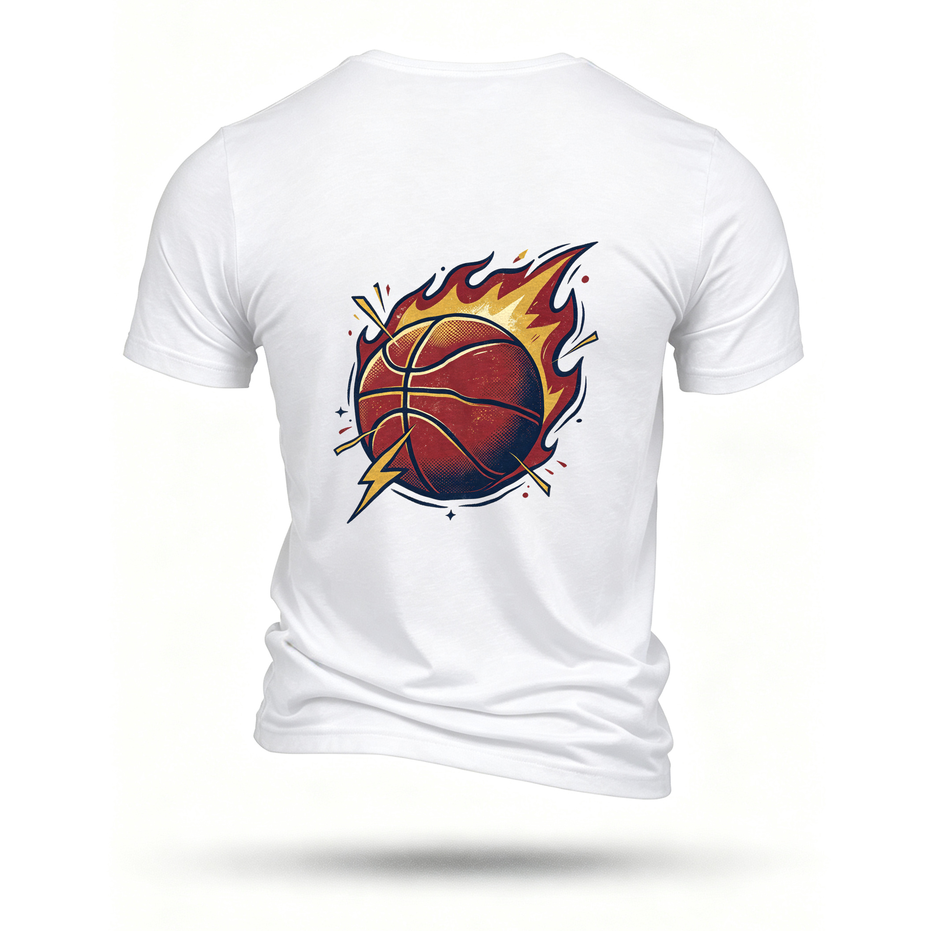 White T-shirt, back print
