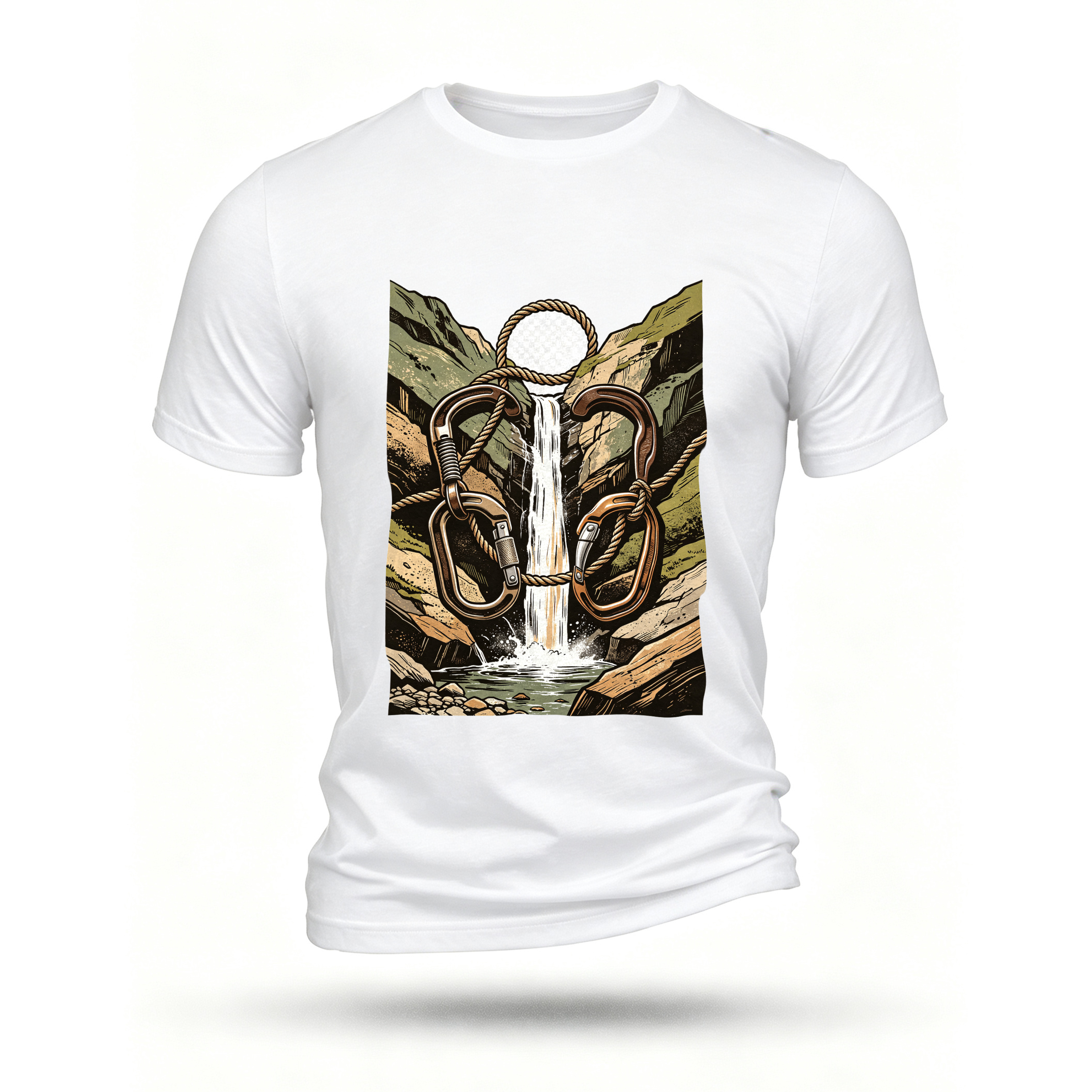 White T-shirt, front print