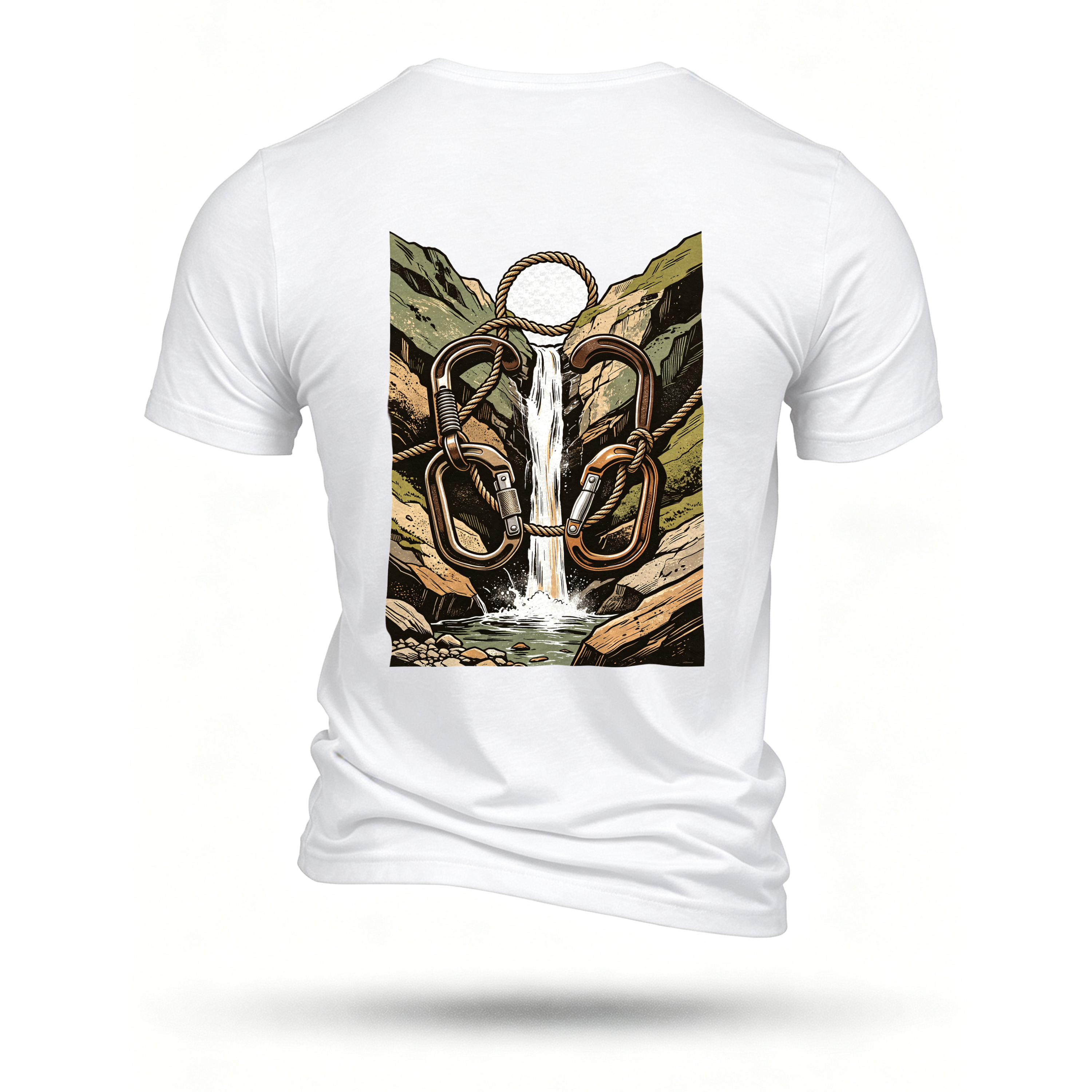 White T-shirt, back print