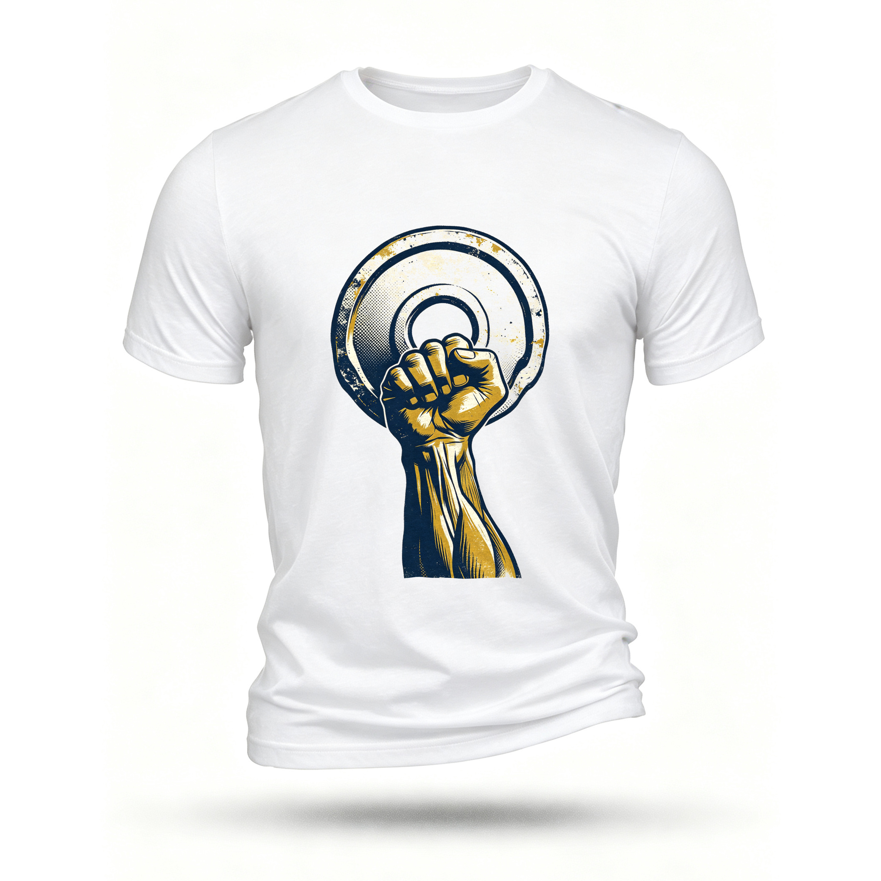 White T-shirt, front print
