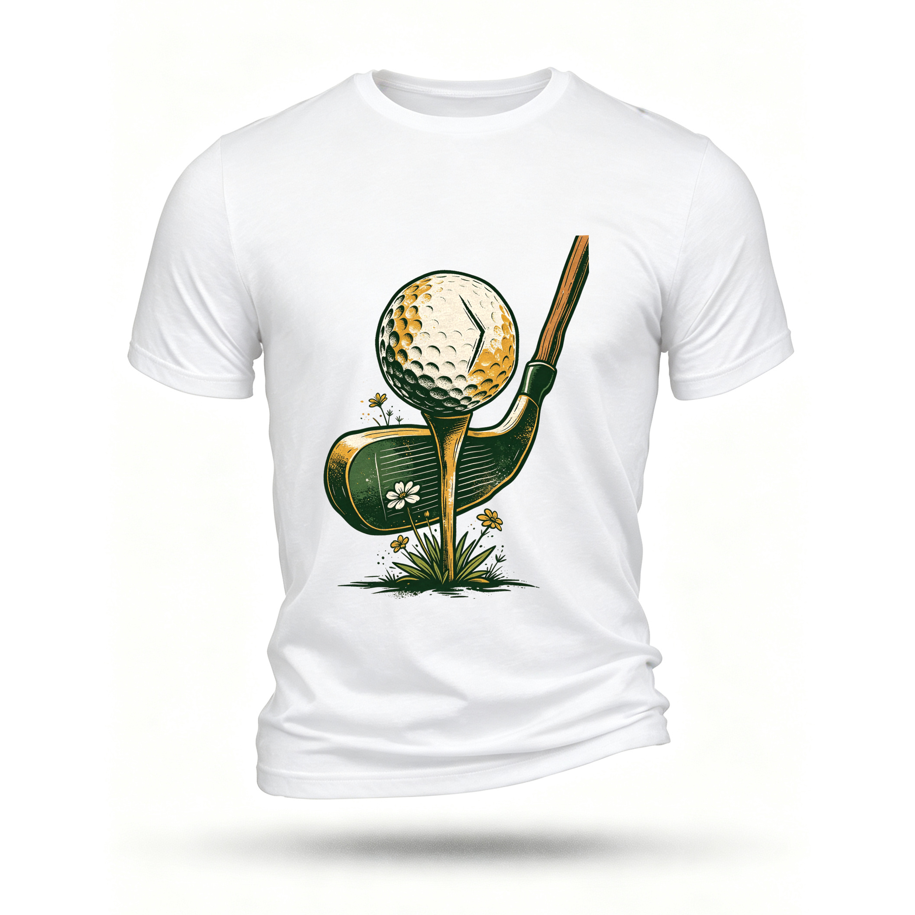 White T-shirt, front print